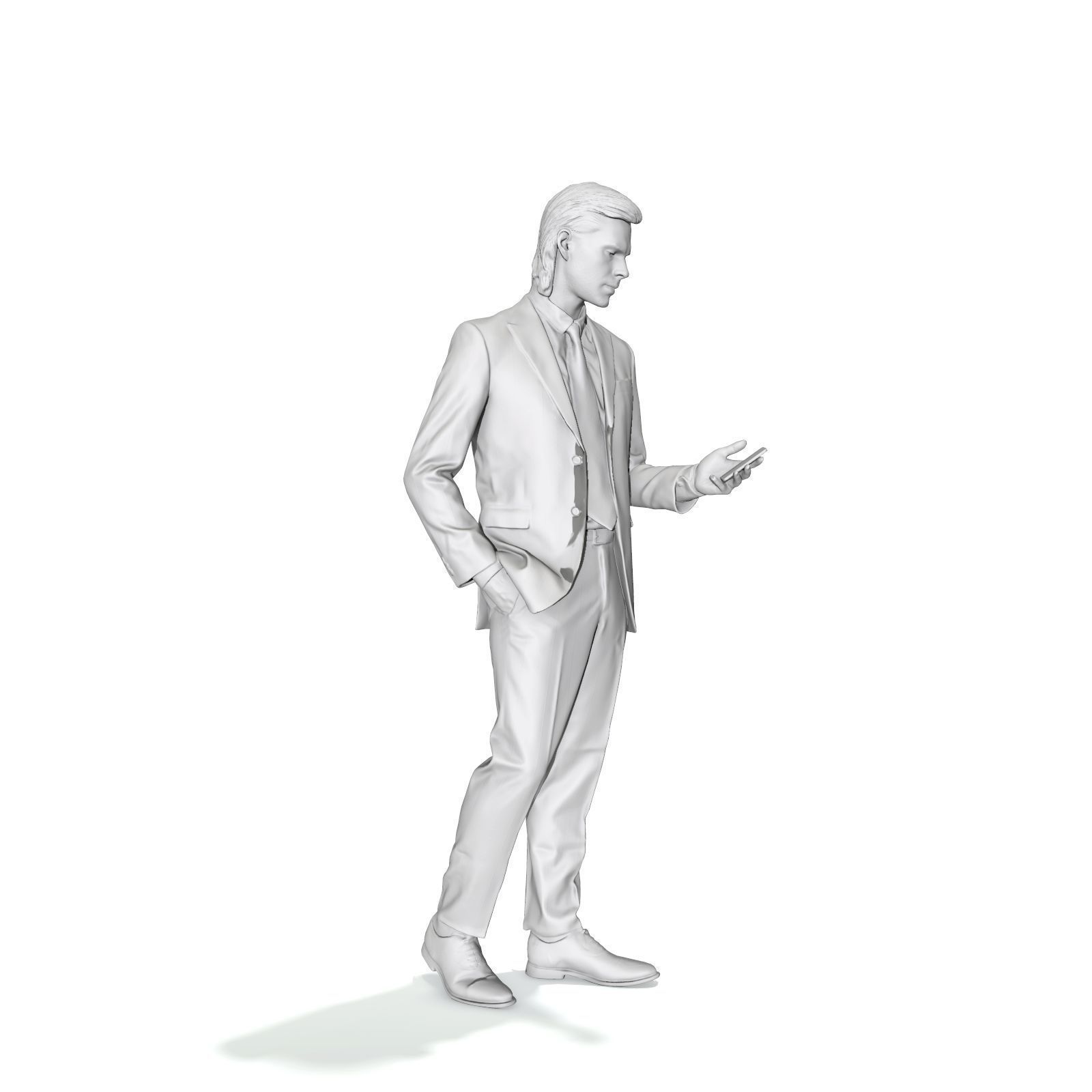 Standing Business Man with Black Suit BMan0315-HD2-O03P01-S 3D model_67