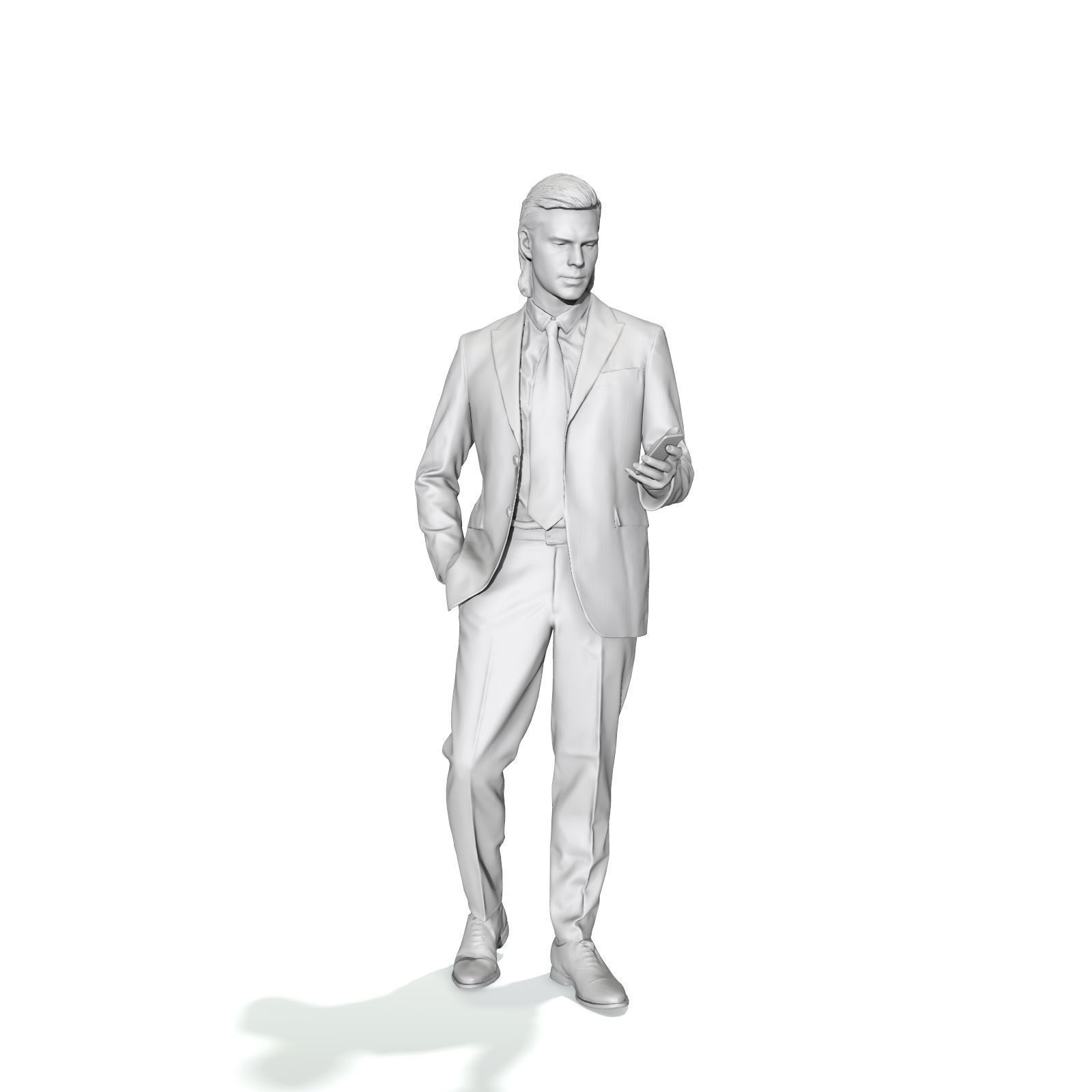 Standing Business Man with Black Suit BMan0315-HD2-O03P01-S 3D model_21