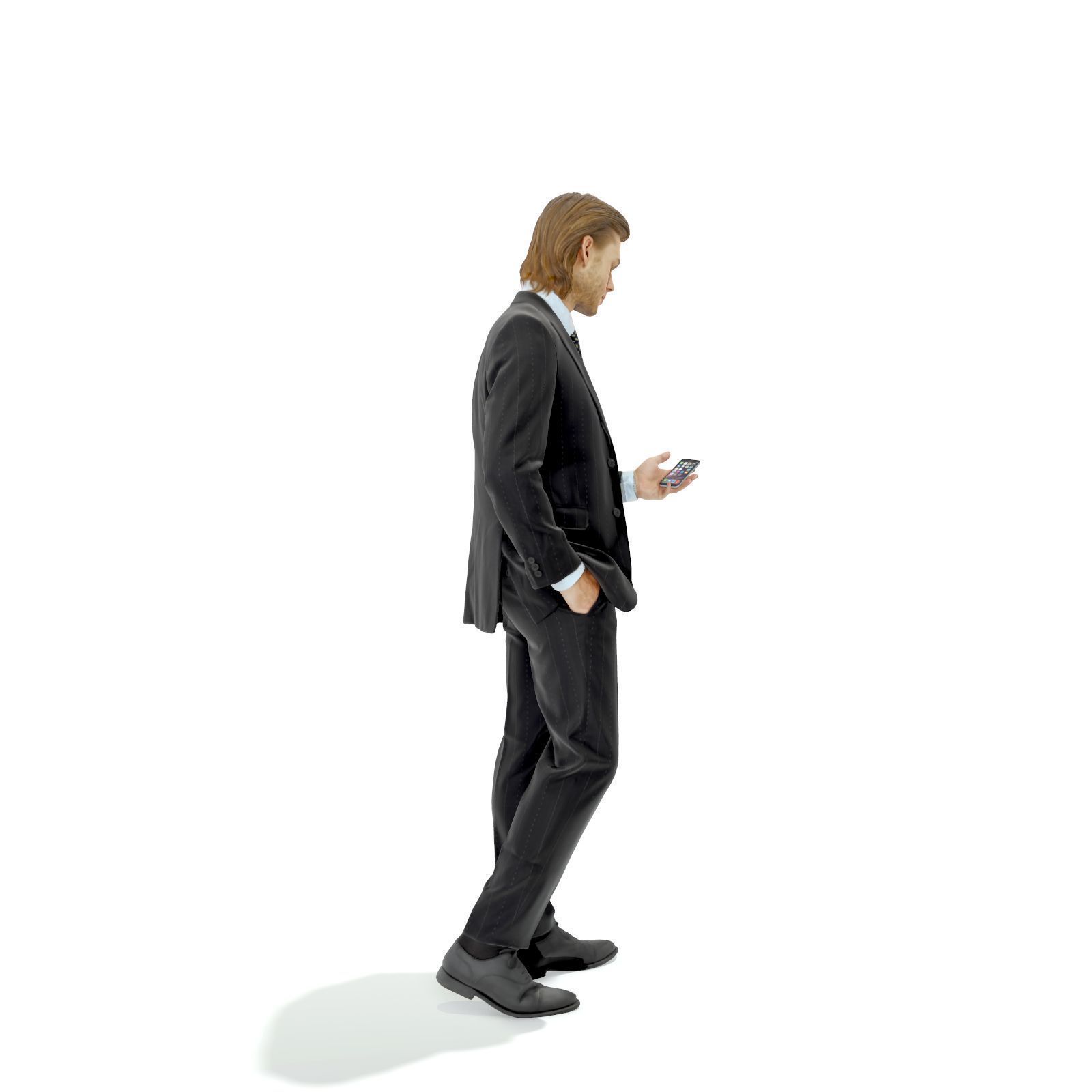 Standing Business Man with Black Suit BMan0315-HD2-O03P01-S 3D model_27