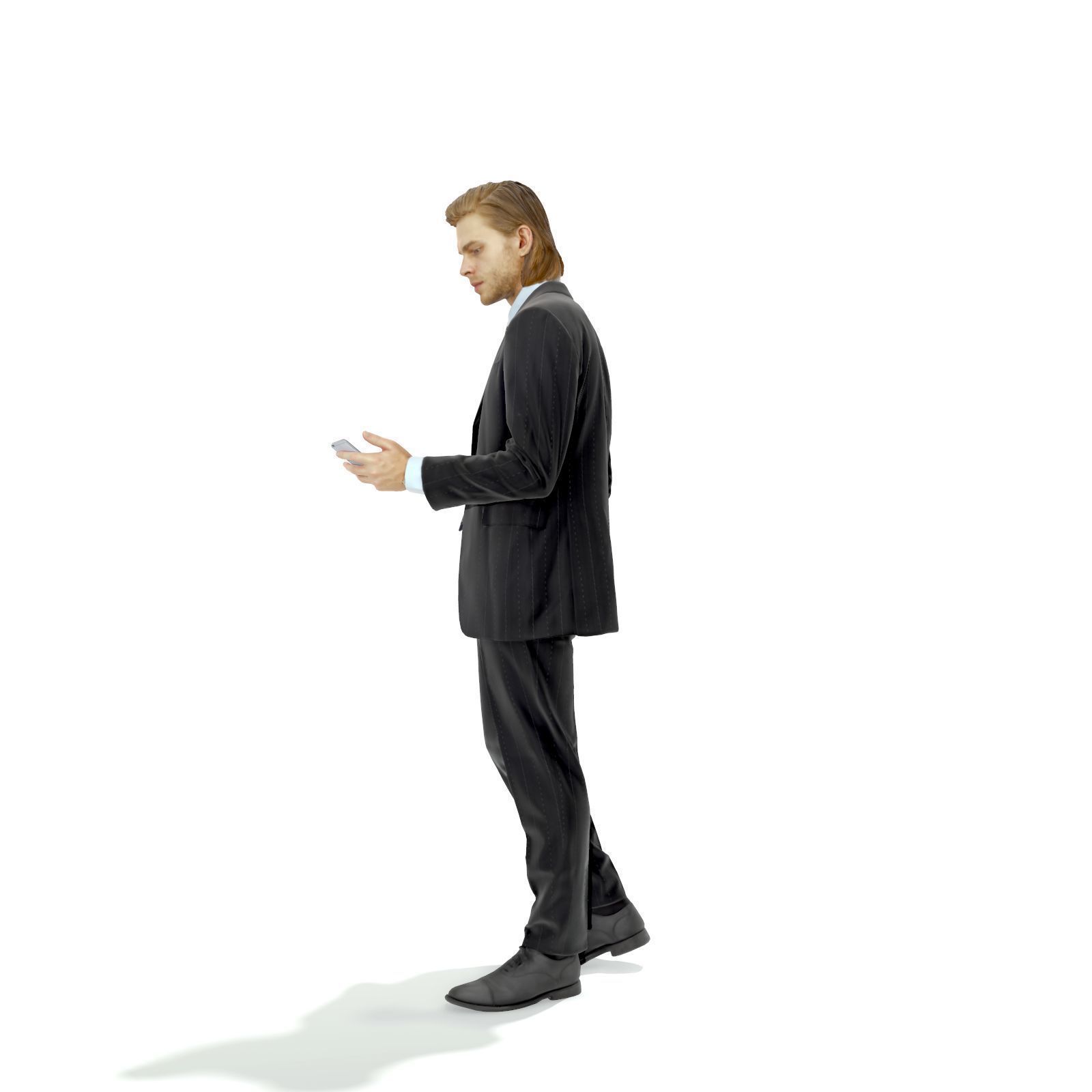 Standing Business Man with Black Suit BMan0315-HD2-O03P01-S 3D model_2