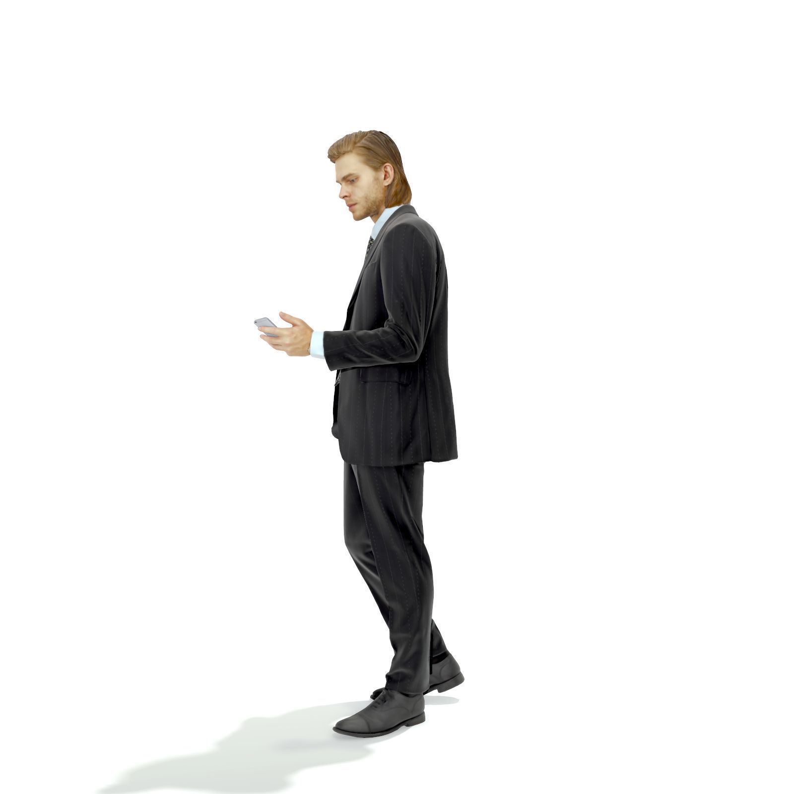Standing Business Man with Black Suit BMan0315-HD2-O03P01-S 3D model_70