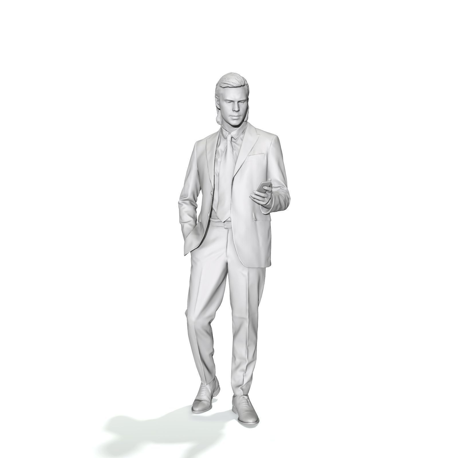 Standing Business Man with Black Suit BMan0315-HD2-O03P01-S 3D model_30