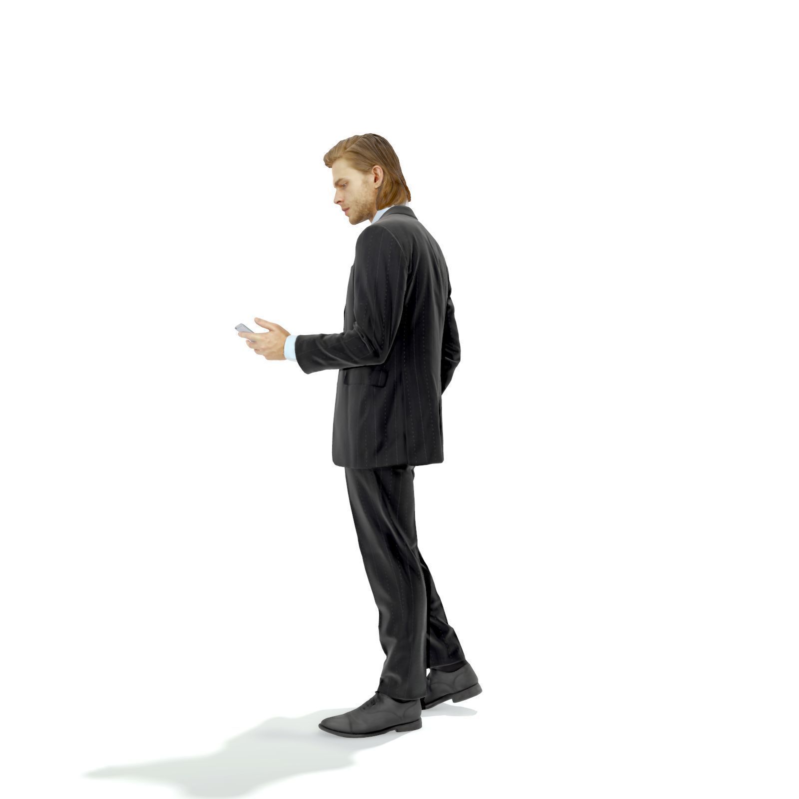 Standing Business Man with Black Suit BMan0315-HD2-O03P01-S 3D model_35