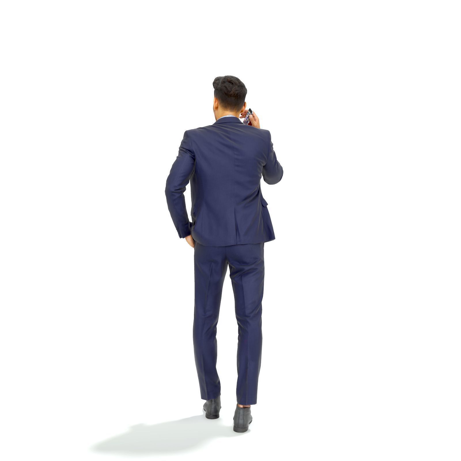 Talking on Phone Man with Blue Suit BMan0314-HD2-O02P01-S 3D model_38