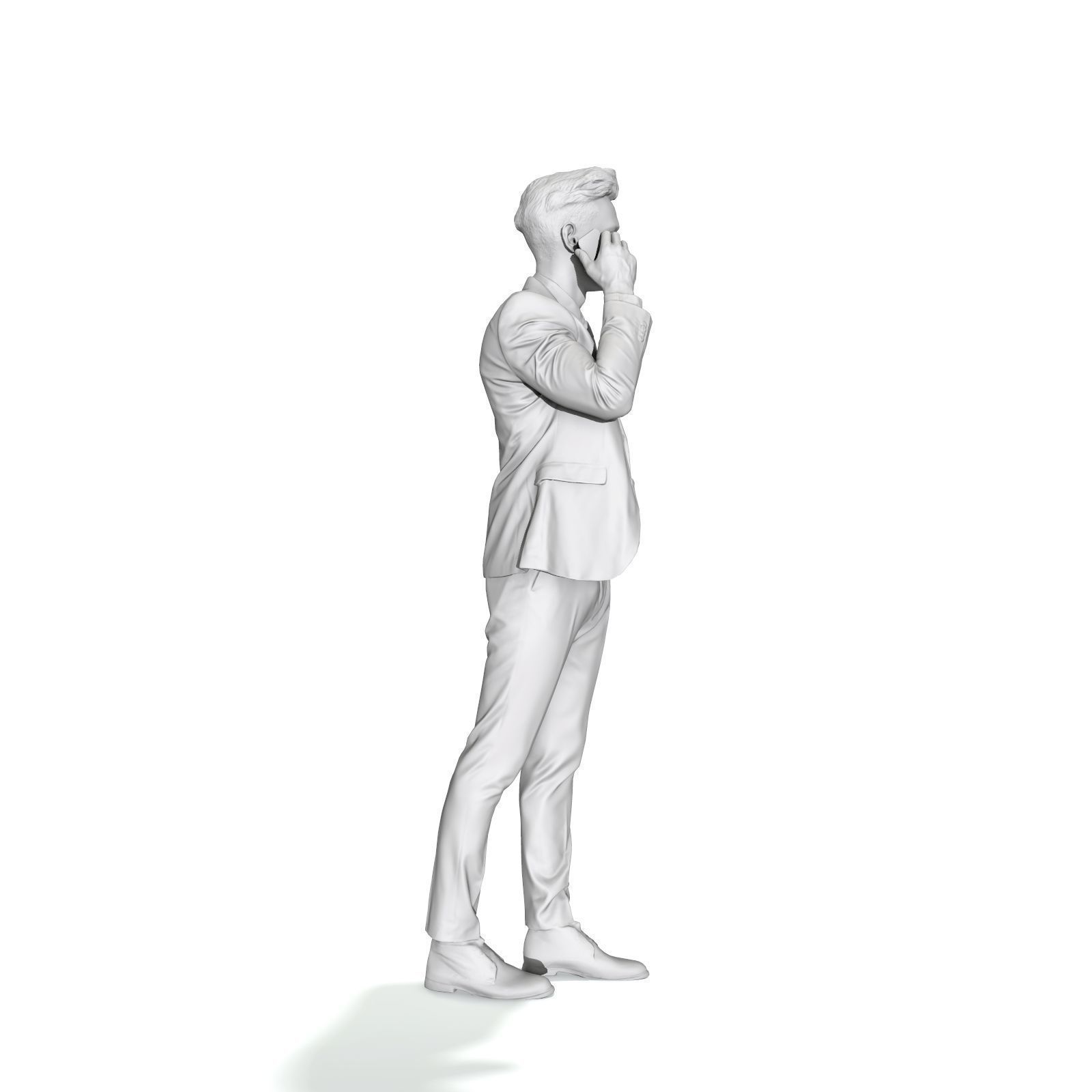 Talking on Phone Man with Blue Suit BMan0314-HD2-O02P01-S 3D model_67
