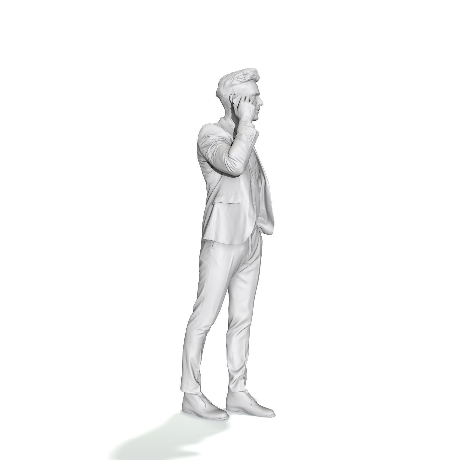 Talking on Phone Man with Blue Suit BMan0314-HD2-O02P01-S 3D model_17