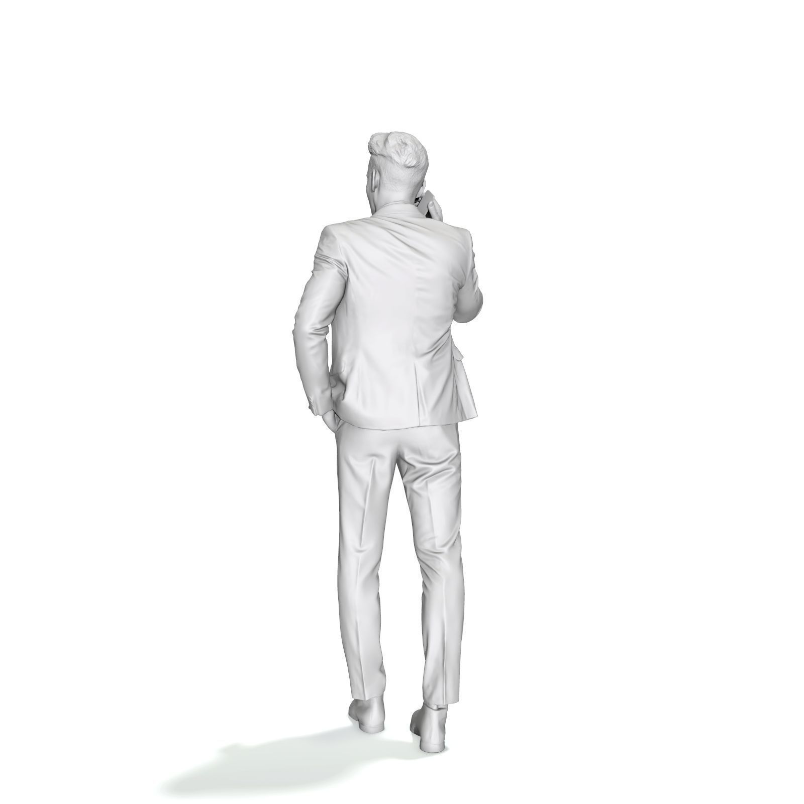 Talking on Phone Man with Blue Suit BMan0314-HD2-O02P01-S 3D model_18