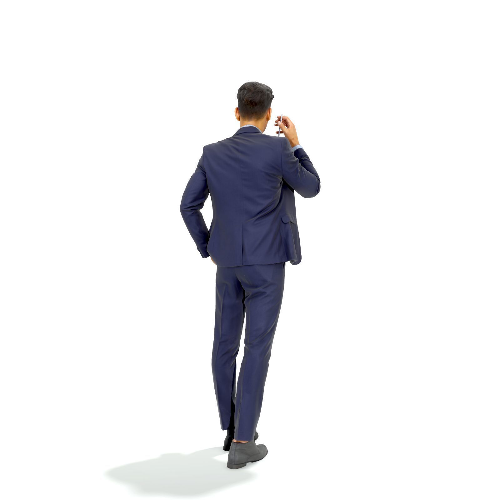 Talking on Phone Man with Blue Suit BMan0314-HD2-O02P01-S 3D model_27