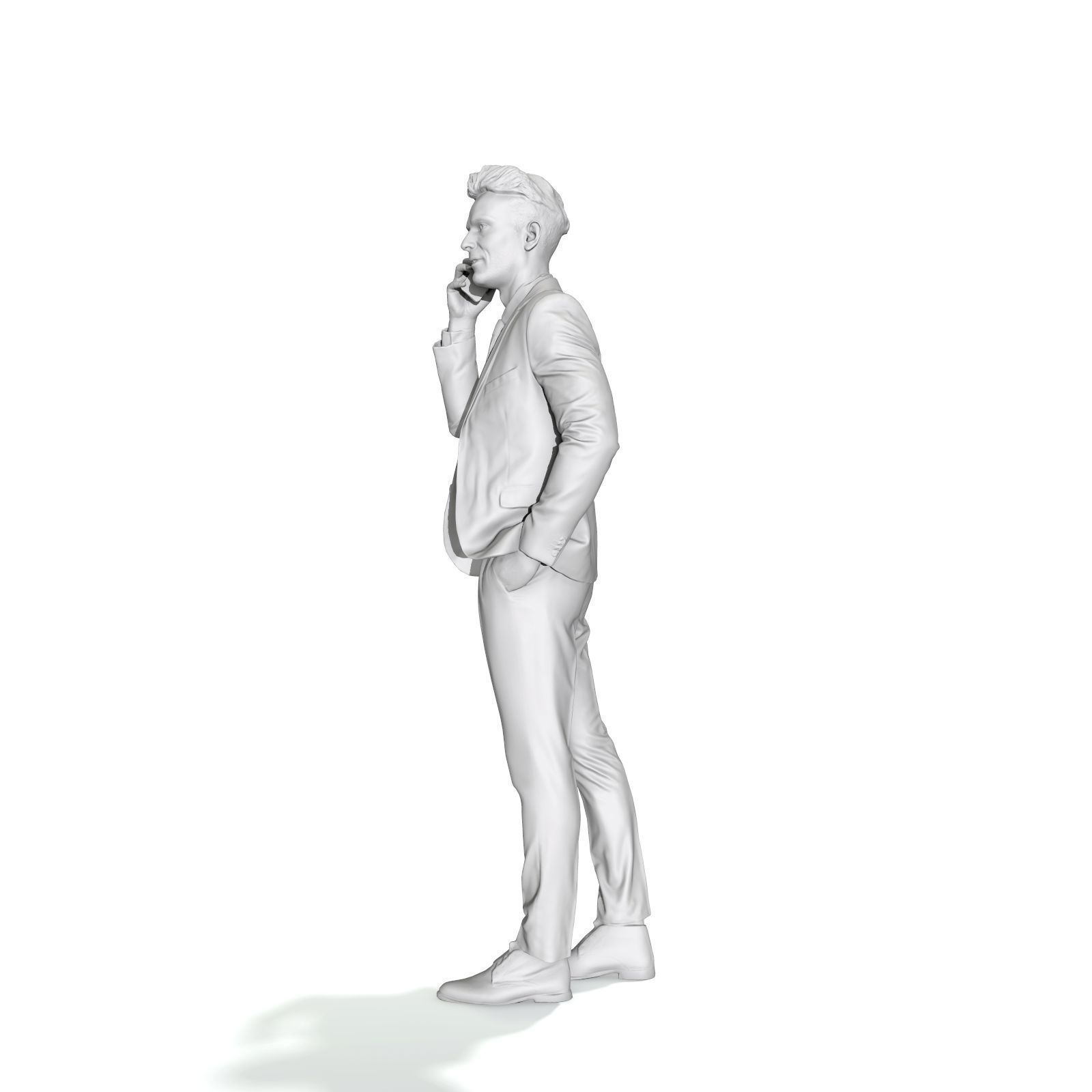 Talking on Phone Man with Blue Suit BMan0314-HD2-O02P01-S 3D model_26