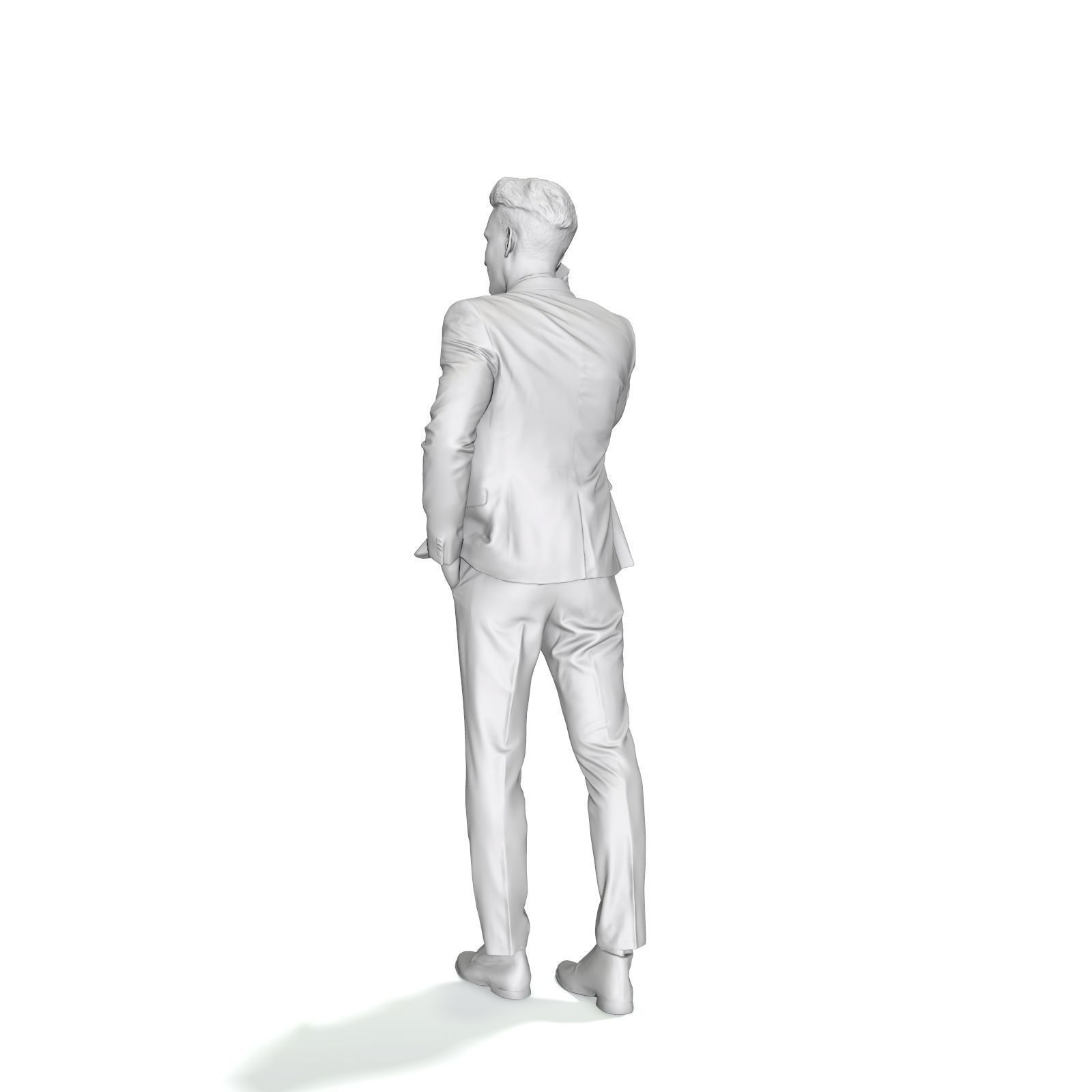 Talking on Phone Man with Blue Suit BMan0314-HD2-O02P01-S 3D model_66