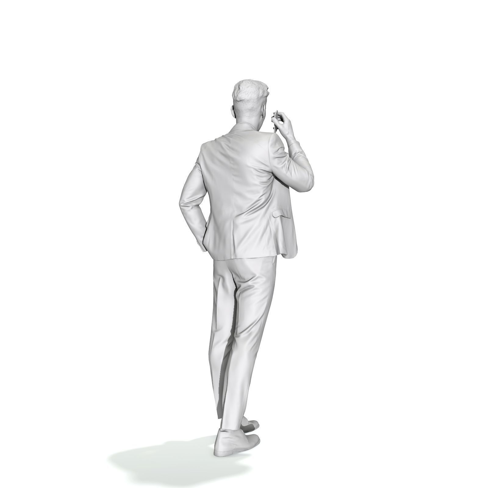 Talking on Phone Man with Blue Suit BMan0314-HD2-O02P01-S 3D model_43