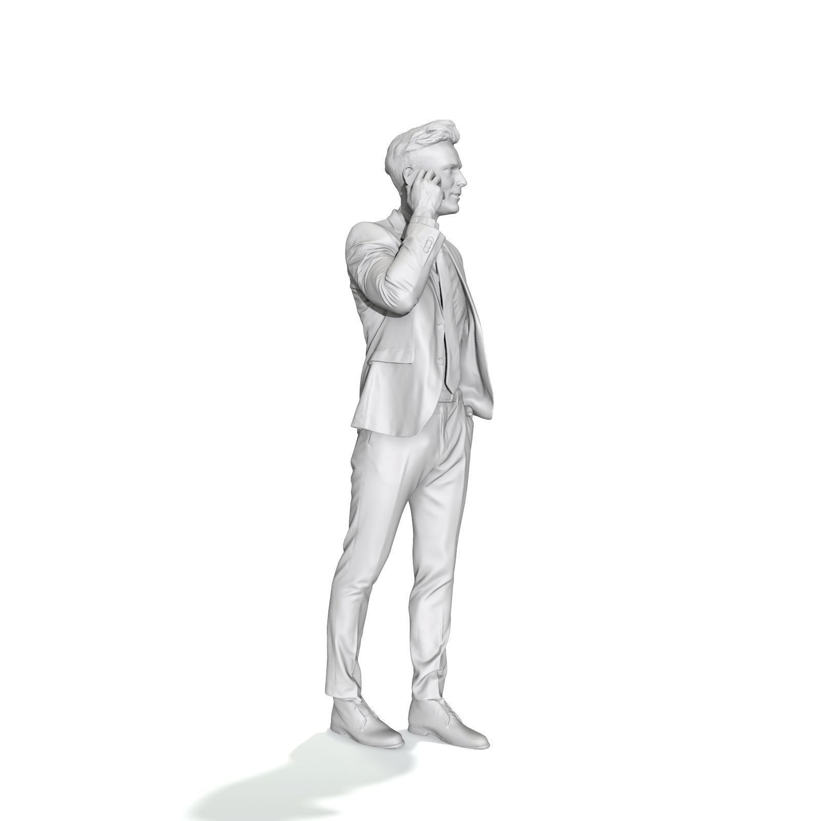 Talking on Phone Man with Blue Suit BMan0314-HD2-O02P01-S 3D model_70