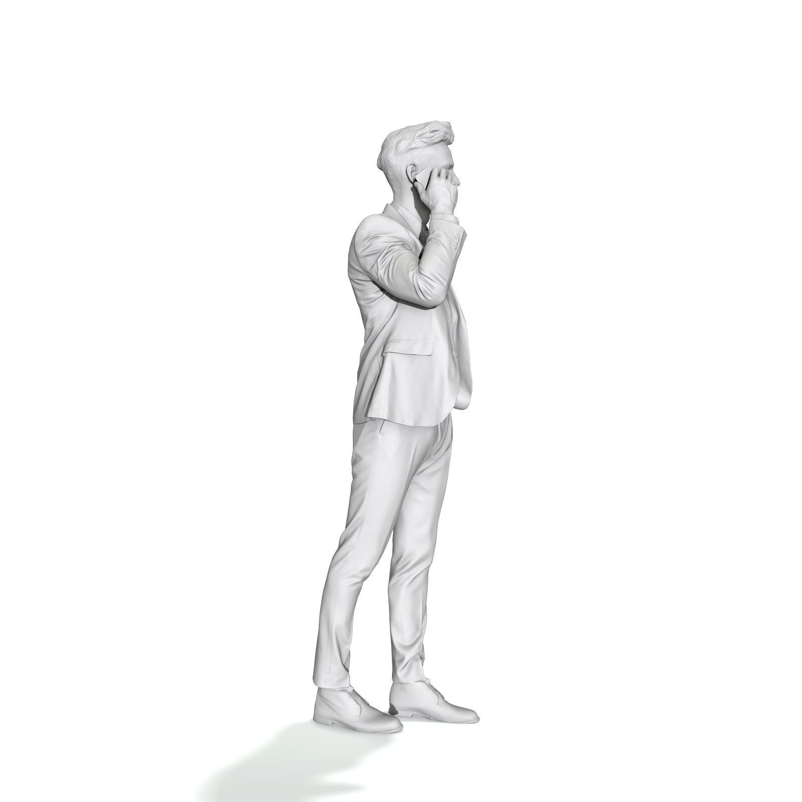 Talking on Phone Man with Blue Suit BMan0314-HD2-O02P01-S 3D model_62