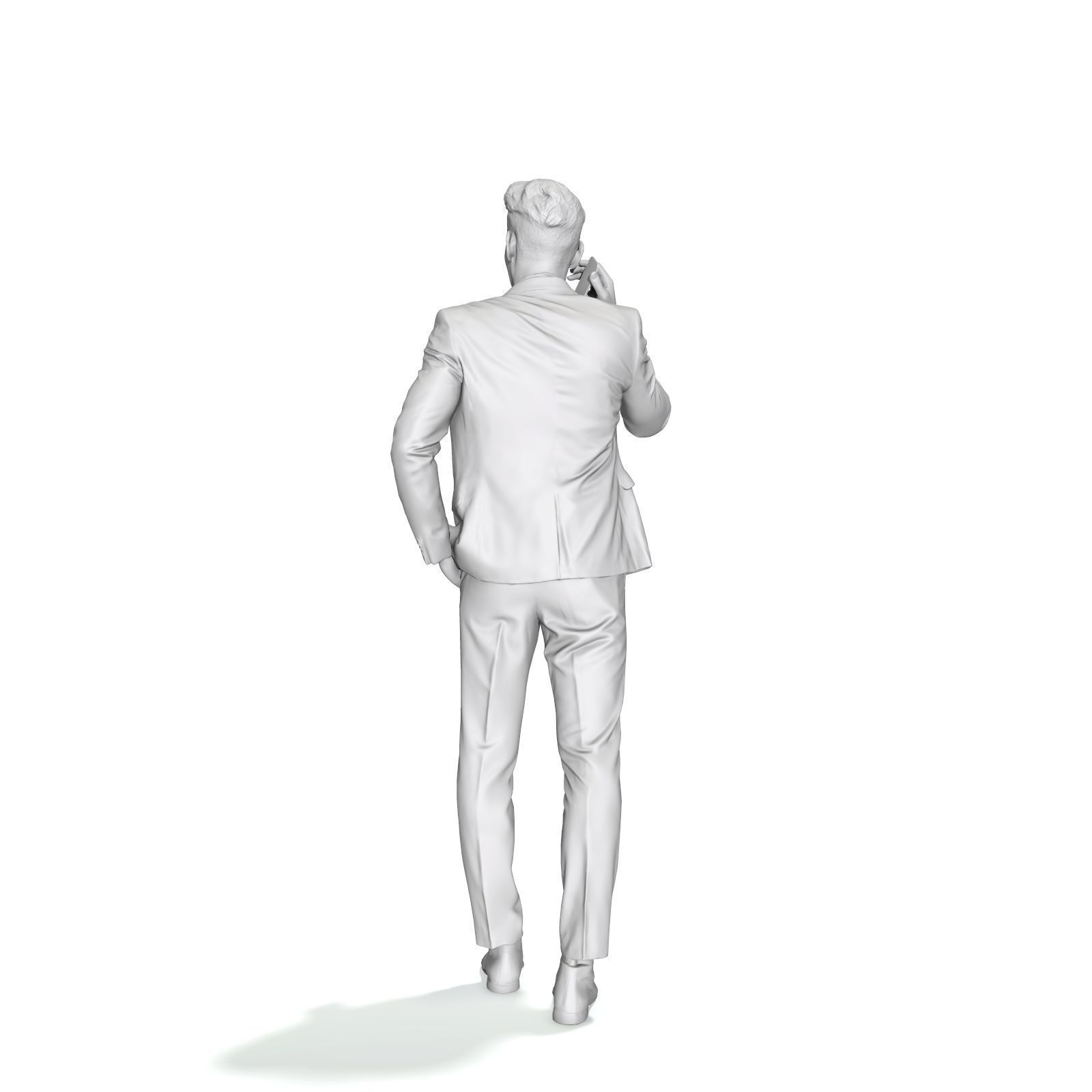 Talking on Phone Man with Blue Suit BMan0314-HD2-O02P01-S 3D model_16