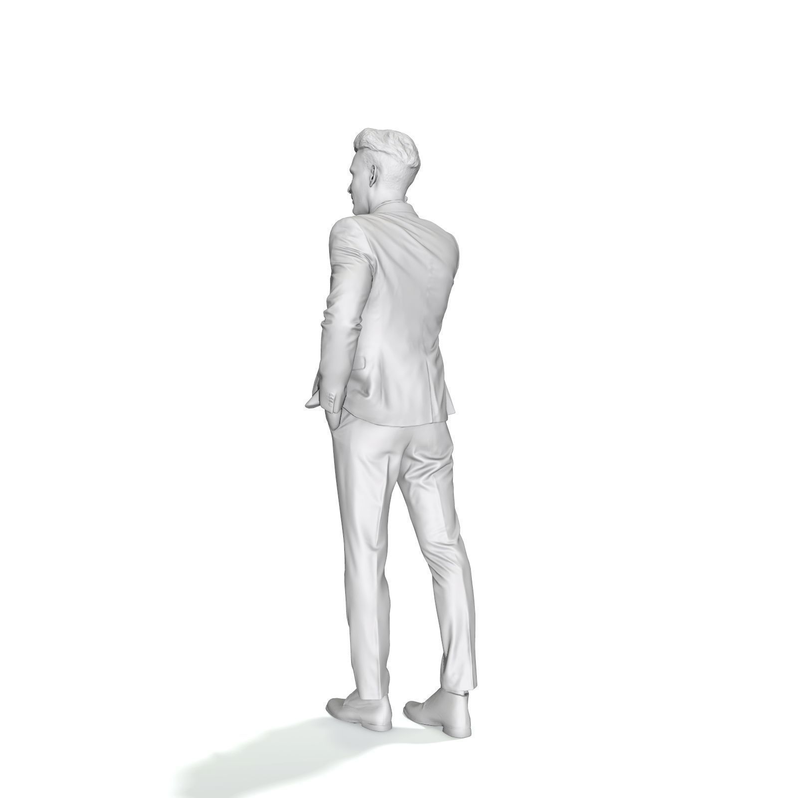 Talking on Phone Man with Blue Suit BMan0314-HD2-O02P01-S 3D model_65