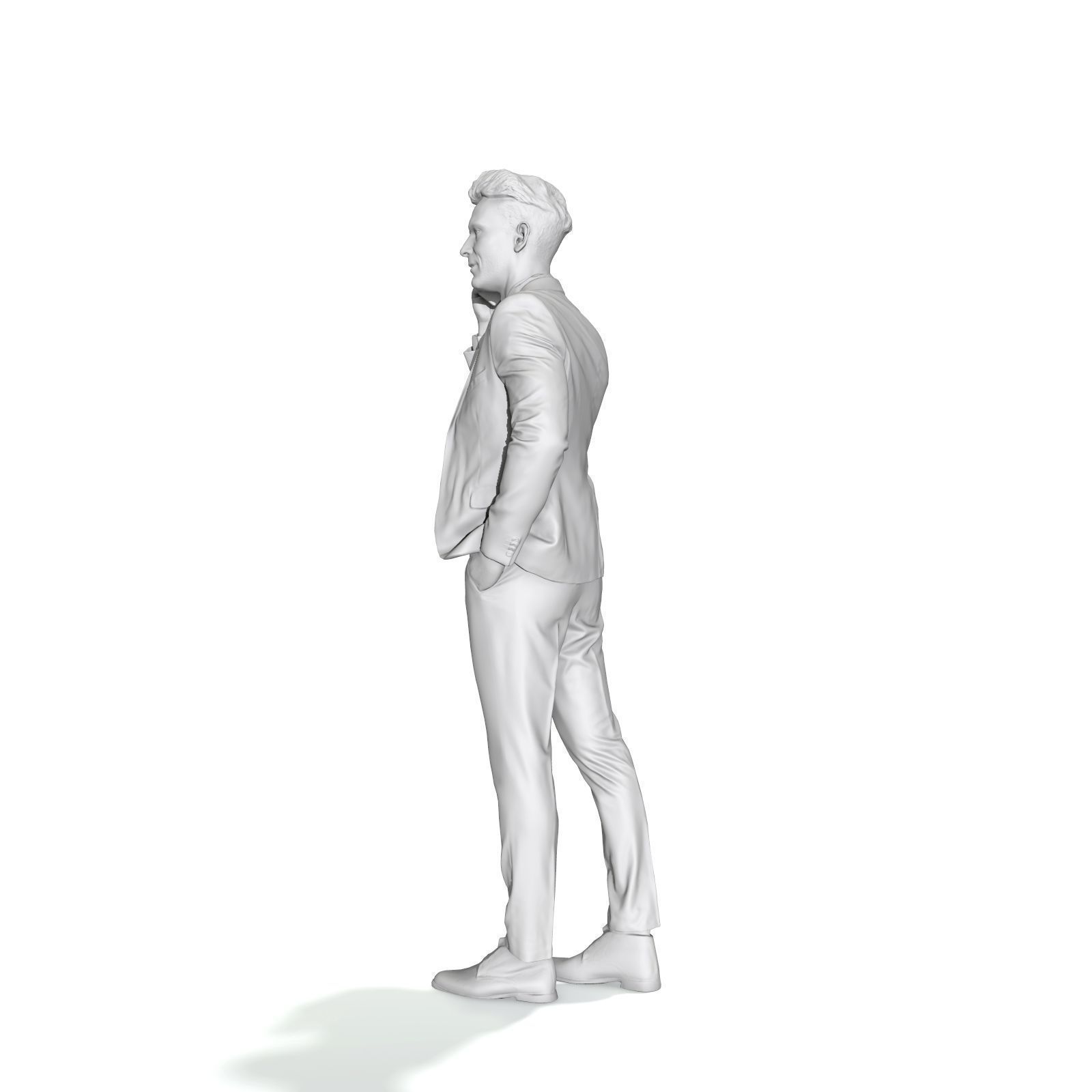 Talking on Phone Man with Blue Suit BMan0314-HD2-O02P01-S 3D model_64