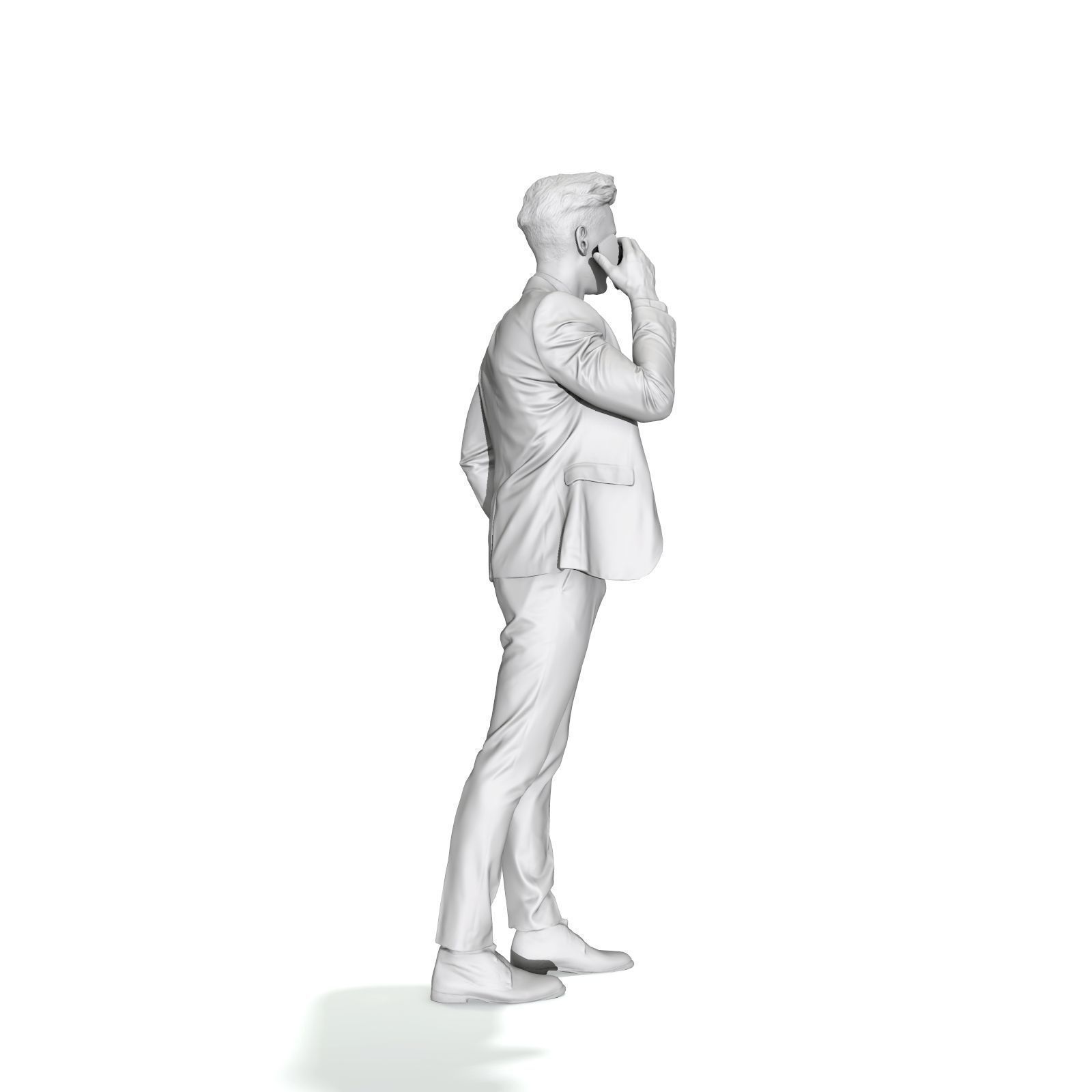 Talking on Phone Man with Blue Suit BMan0314-HD2-O02P01-S 3D model_40