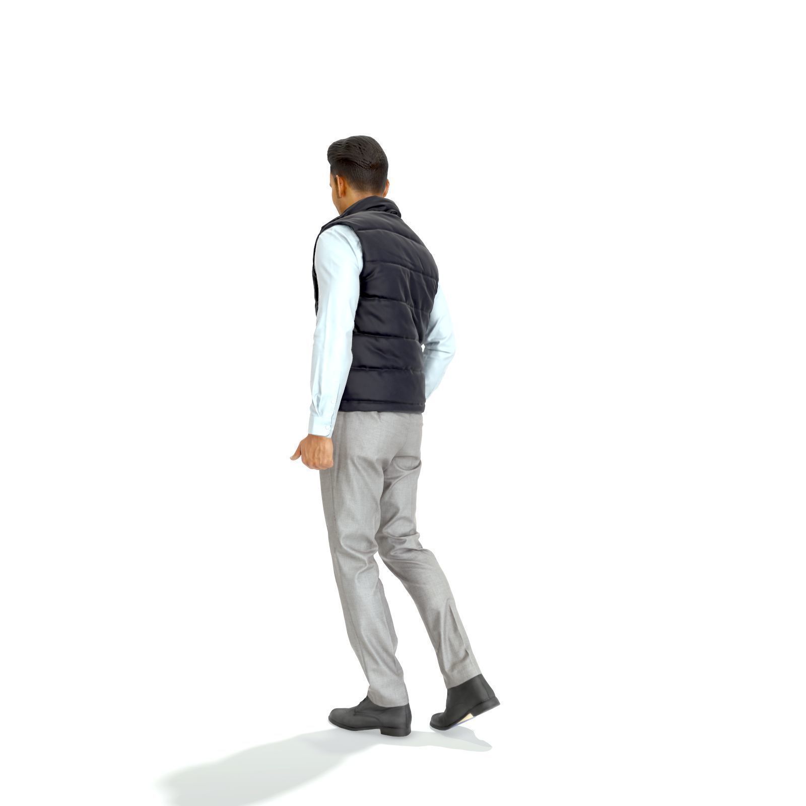Standing Casual Man with Black Vest BMan0314-HD2-O01P01-S 3D model_57
