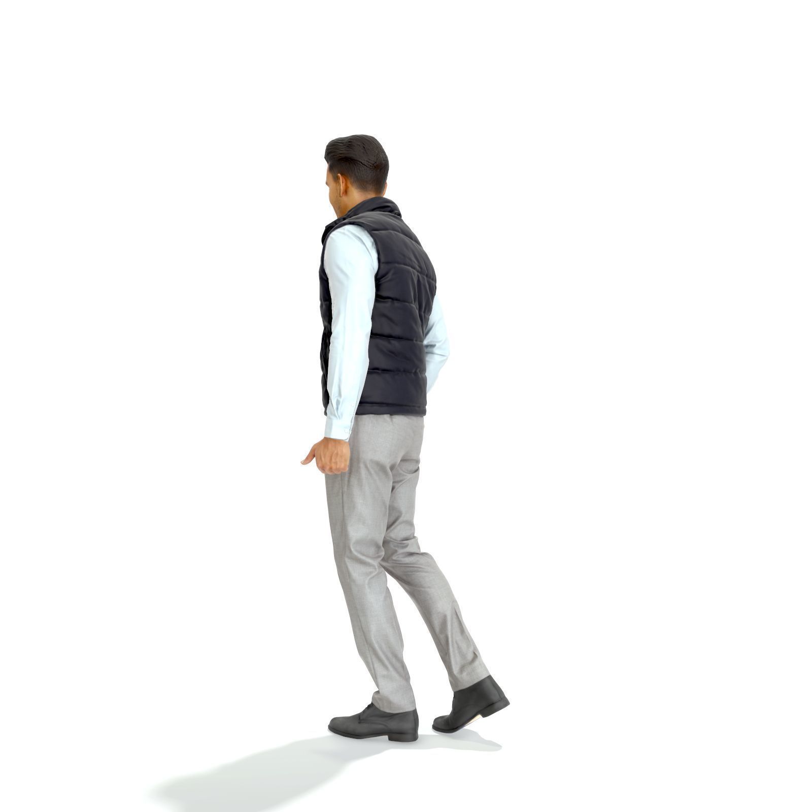 Standing Casual Man with Black Vest BMan0314-HD2-O01P01-S 3D model_25