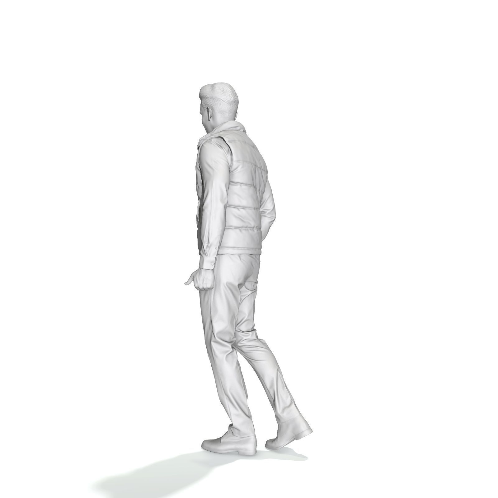 Standing Casual Man with Black Vest BMan0314-HD2-O01P01-S 3D model_18