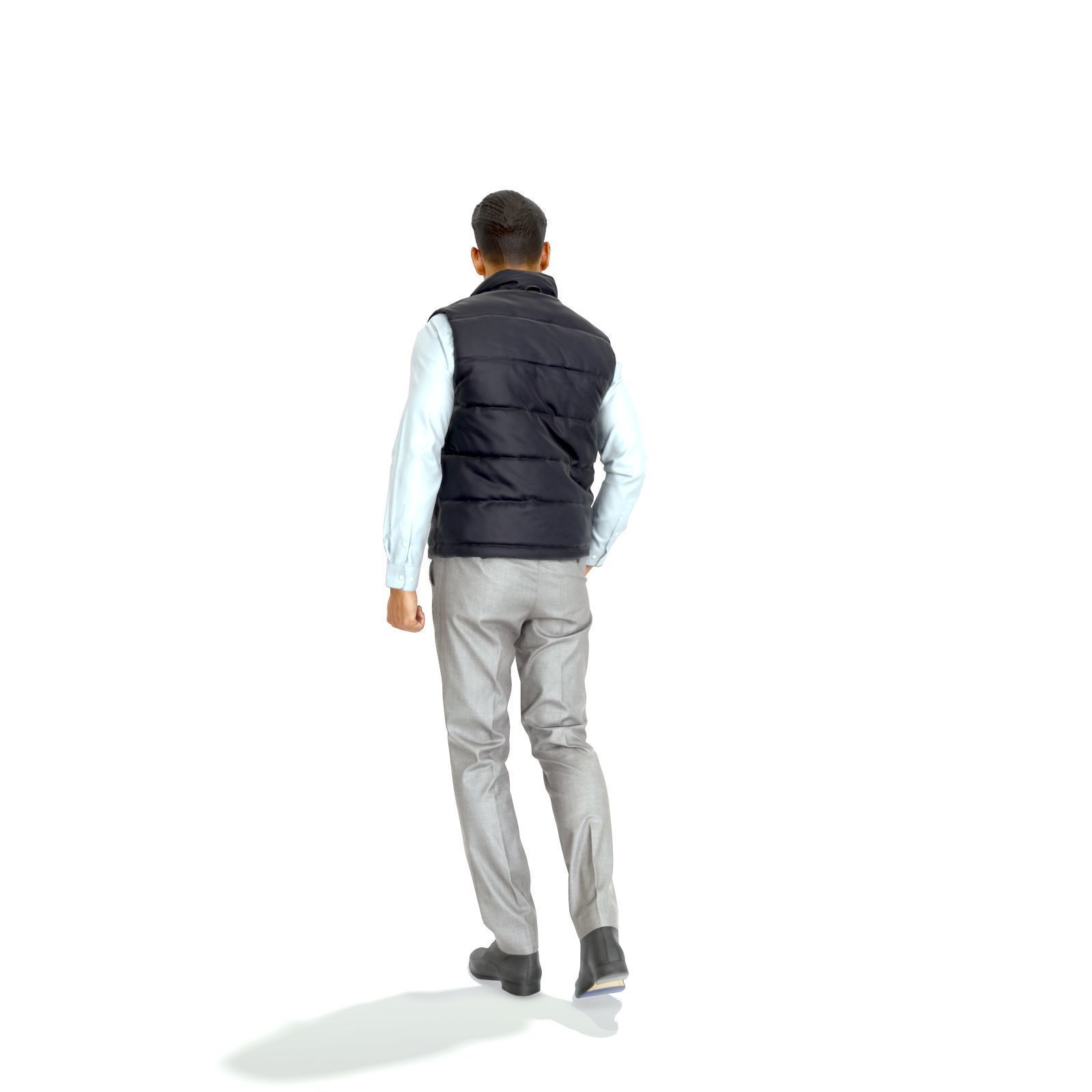 Standing Casual Man with Black Vest BMan0314-HD2-O01P01-S 3D model_38