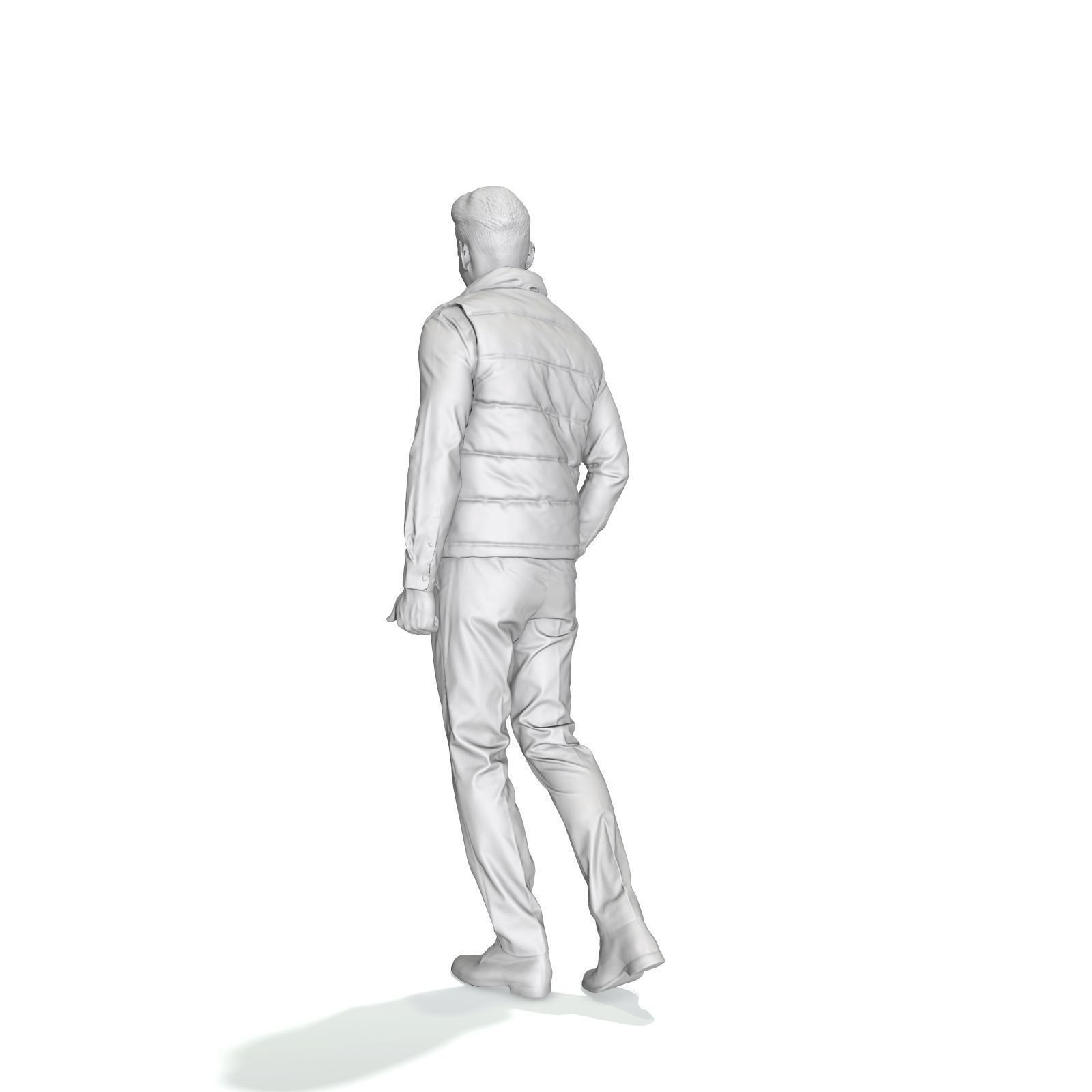 Standing Casual Man with Black Vest BMan0314-HD2-O01P01-S 3D model_52