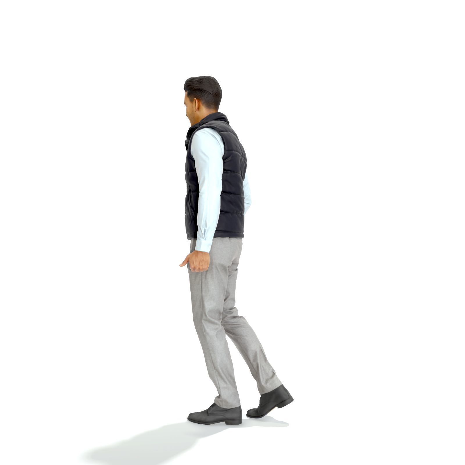 Standing Casual Man with Black Vest BMan0314-HD2-O01P01-S 3D model_67