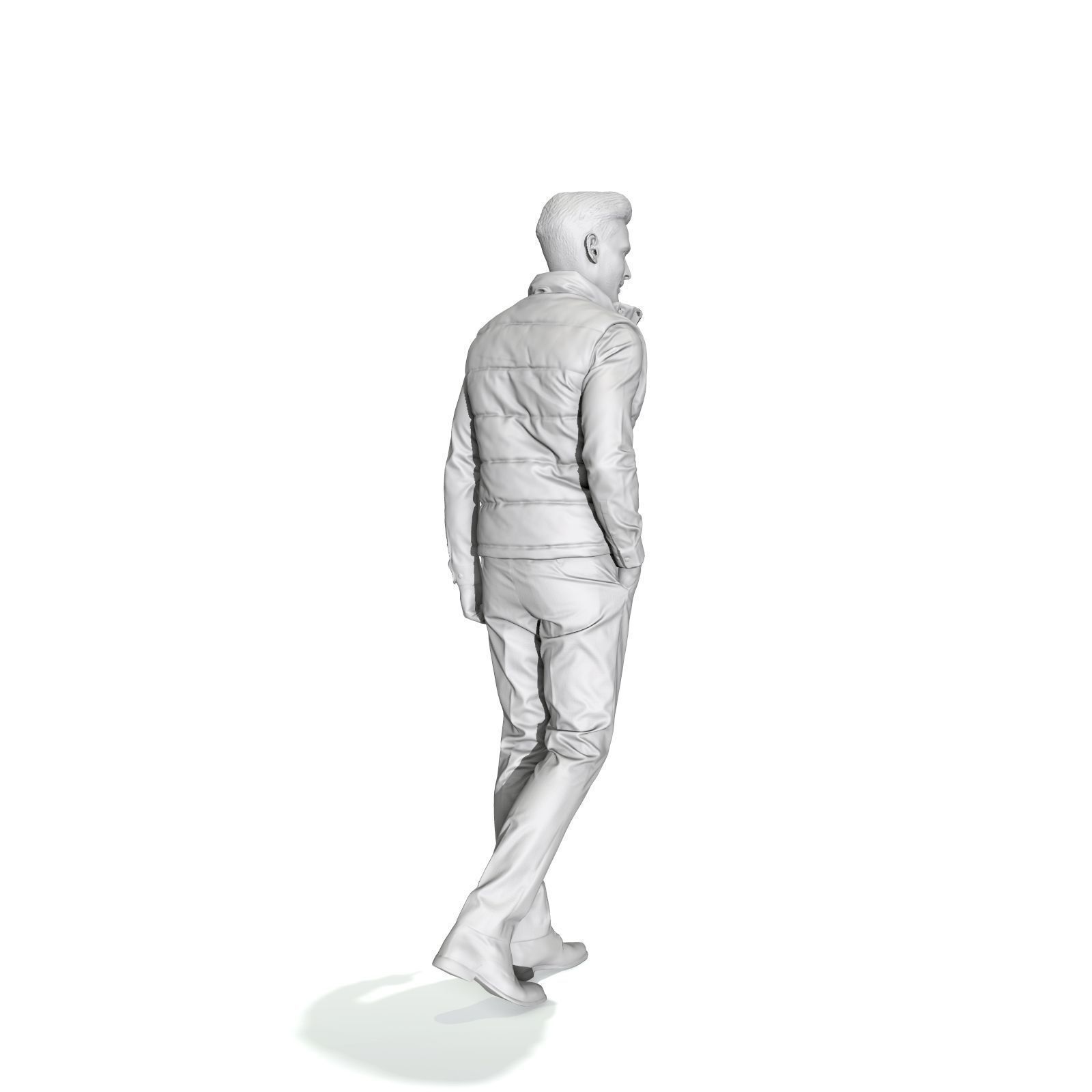 Standing Casual Man with Black Vest BMan0314-HD2-O01P01-S 3D model_43