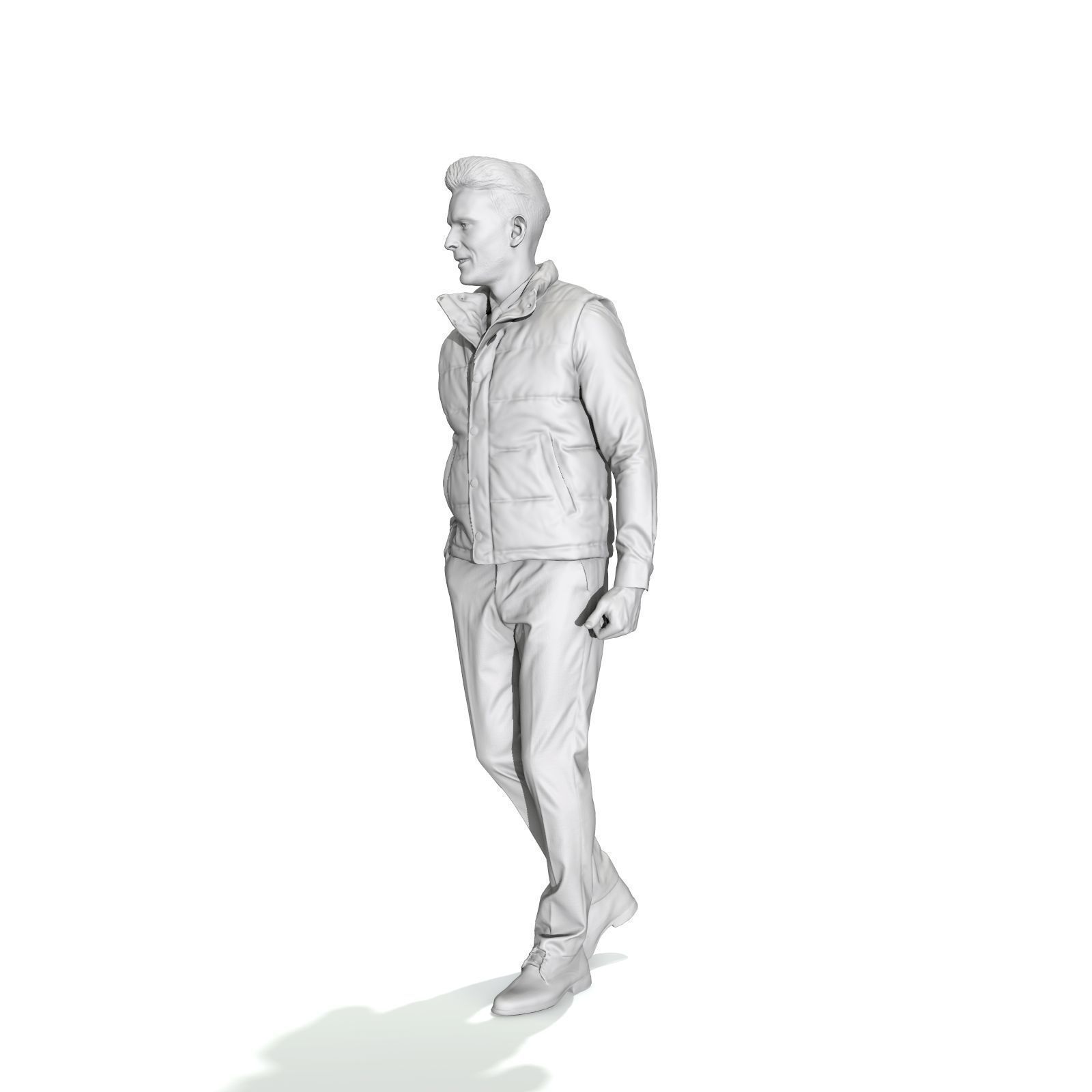 Standing Casual Man with Black Vest BMan0314-HD2-O01P01-S 3D model_50