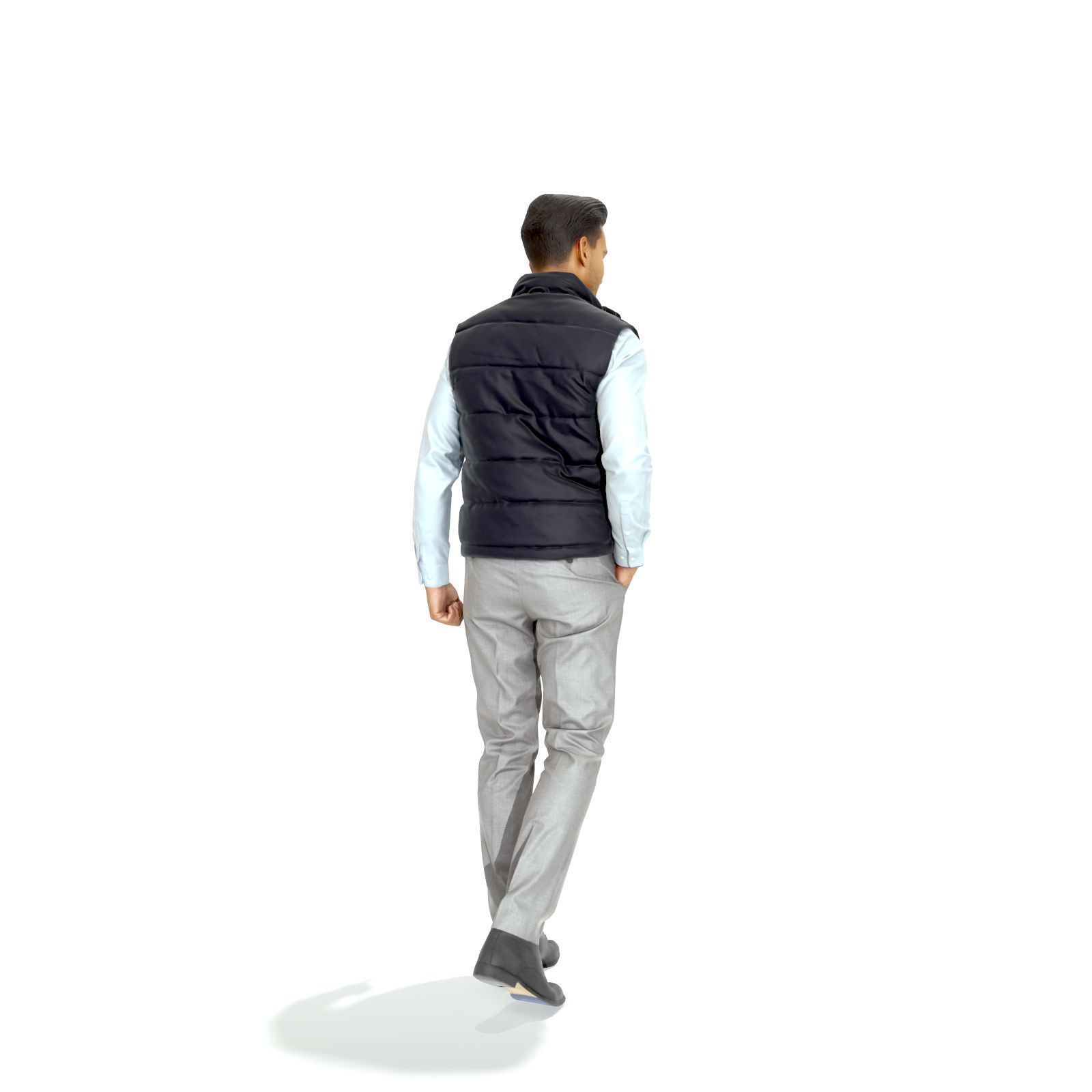 Standing Casual Man with Black Vest BMan0314-HD2-O01P01-S 3D model_61