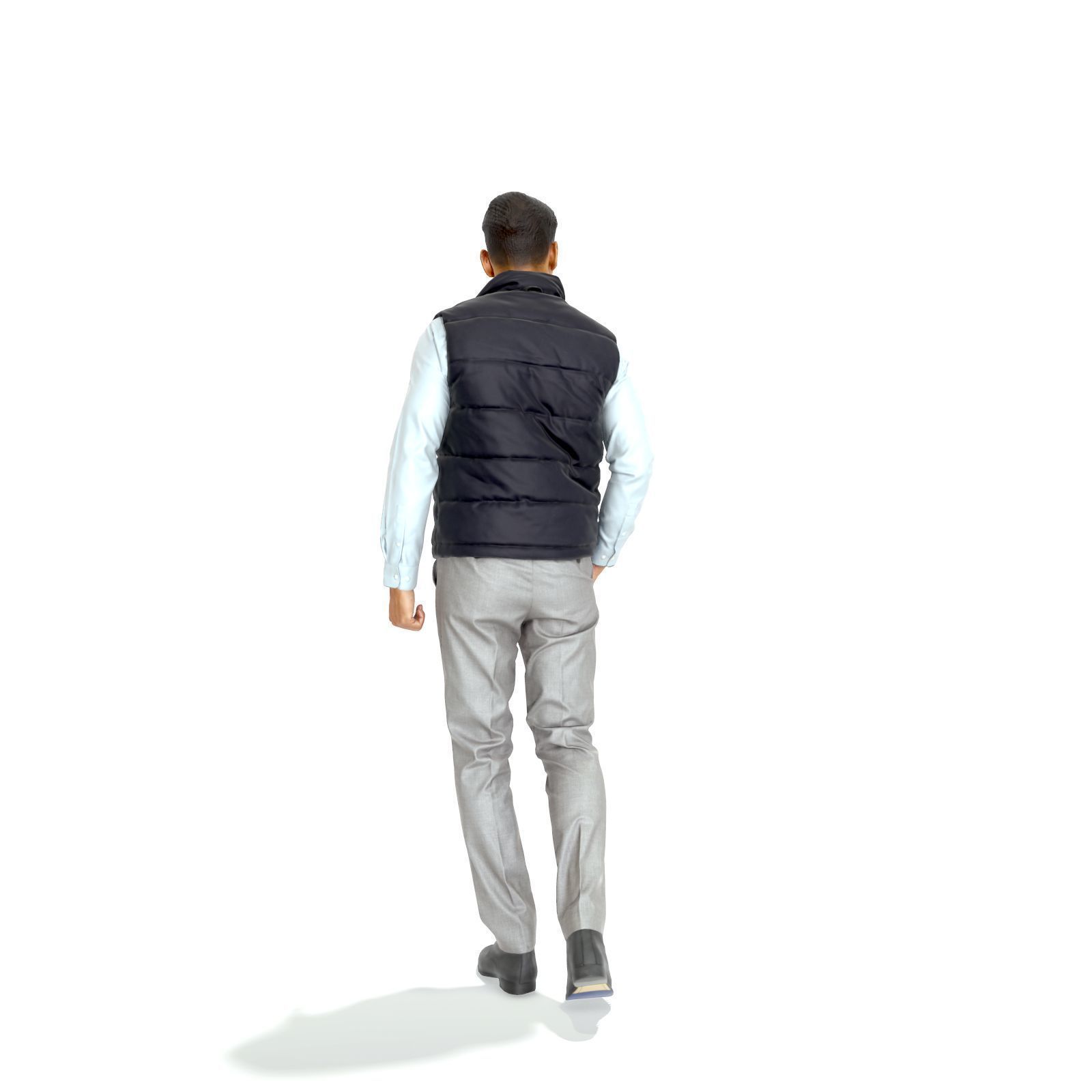 Standing Casual Man with Black Vest BMan0314-HD2-O01P01-S 3D model_56