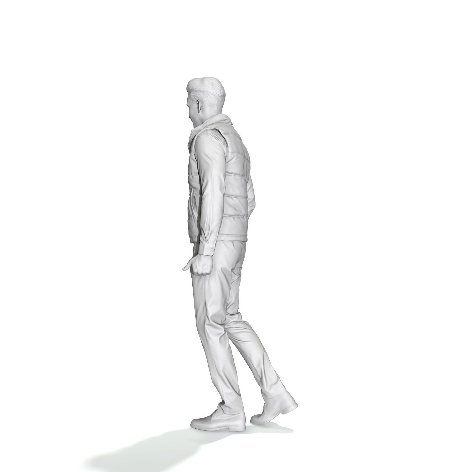 Standing Casual Man with Black Vest BMan0314-HD2-O01P01-S 3D model_23