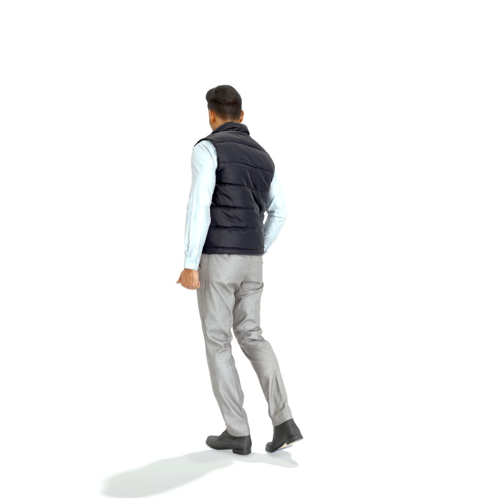 Standing Casual Man with Black Vest BMan0314-HD2-O01P01-S 3D model_66