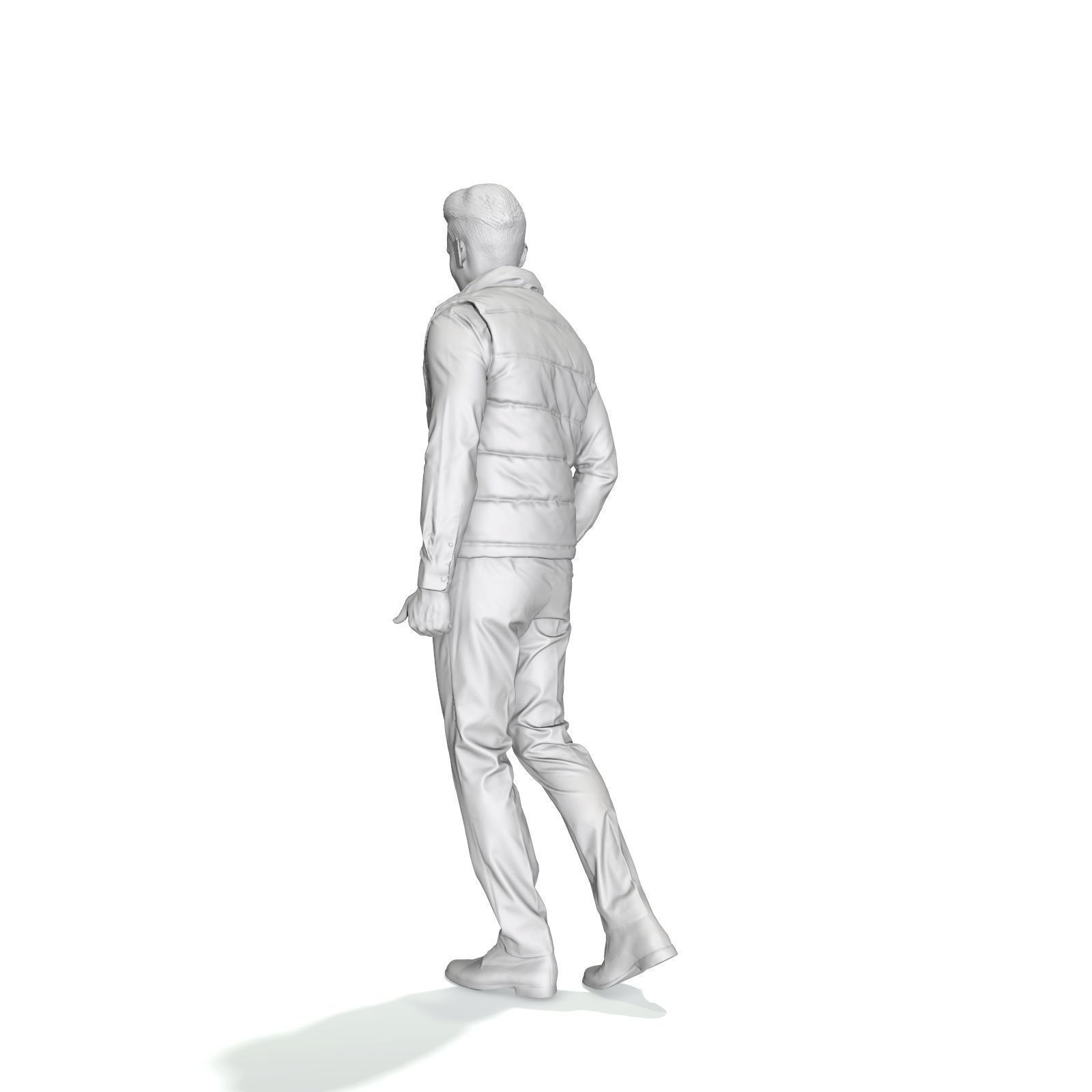 Standing Casual Man with Black Vest BMan0314-HD2-O01P01-S 3D model_51