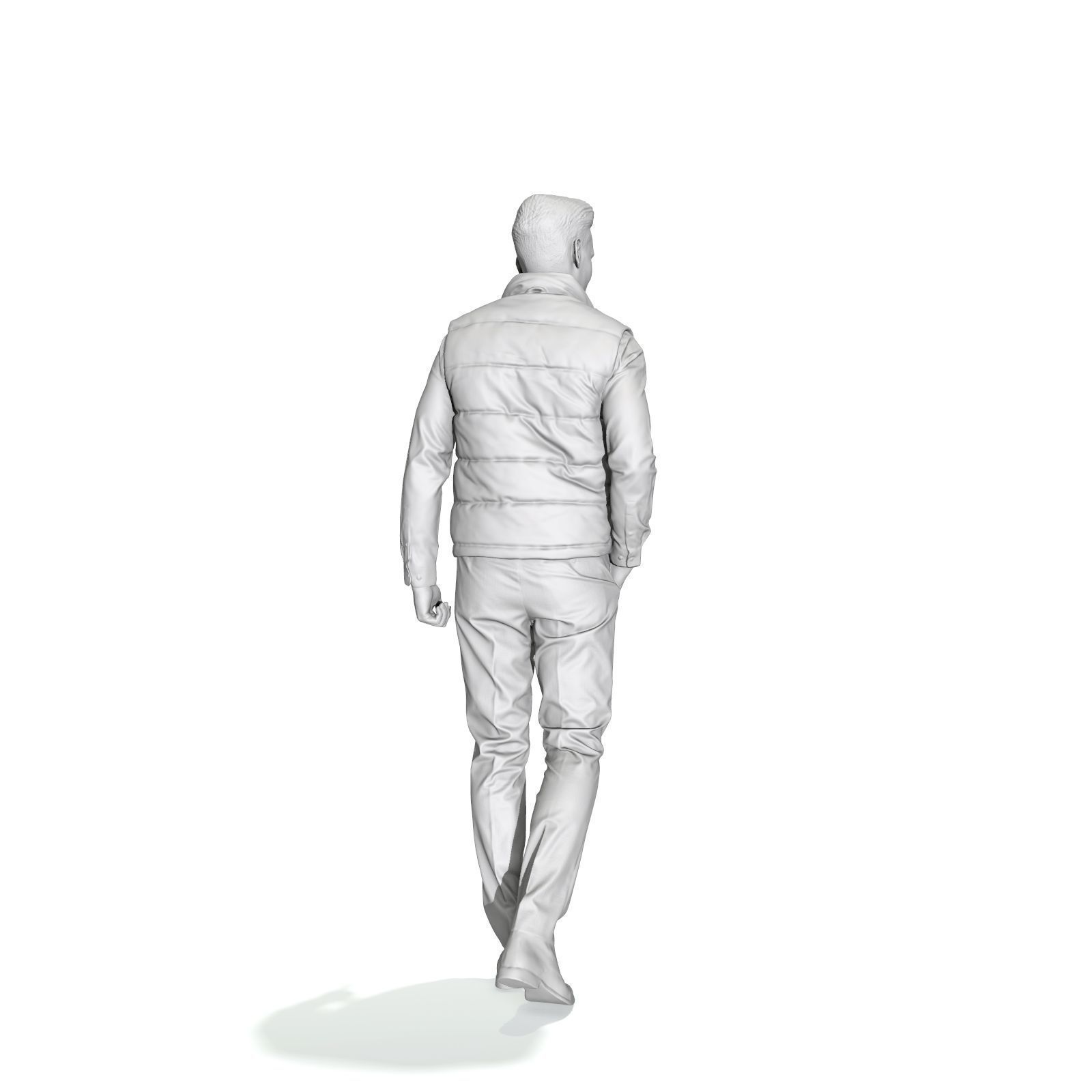 Standing Casual Man with Black Vest BMan0314-HD2-O01P01-S 3D model_41