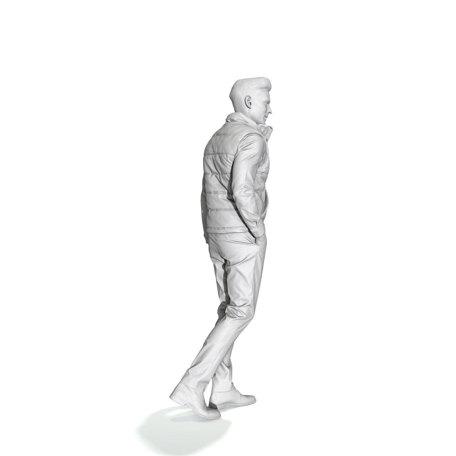 Standing Casual Man with Black Vest BMan0314-HD2-O01P01-S 3D model_72