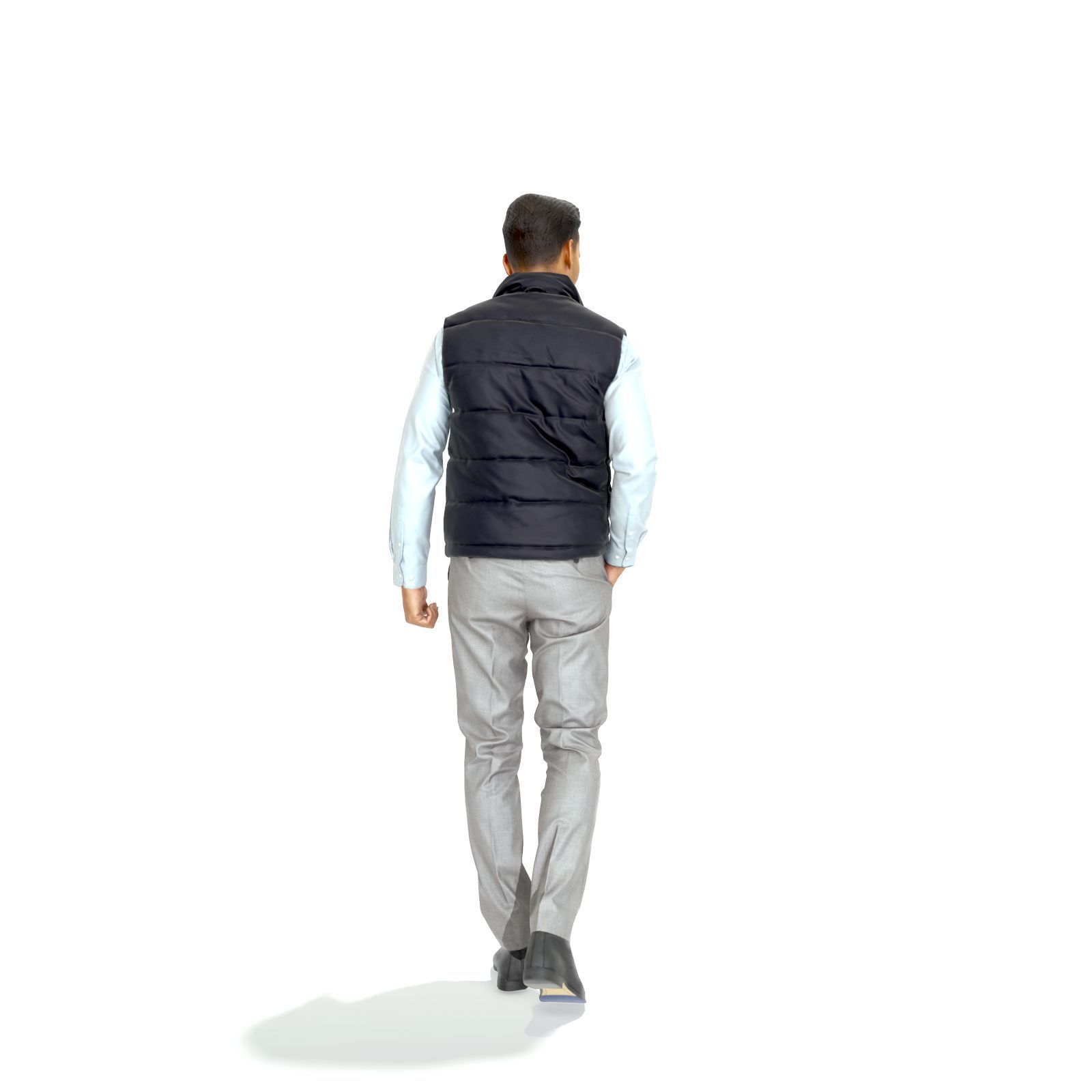 Standing Casual Man with Black Vest BMan0314-HD2-O01P01-S 3D model_19