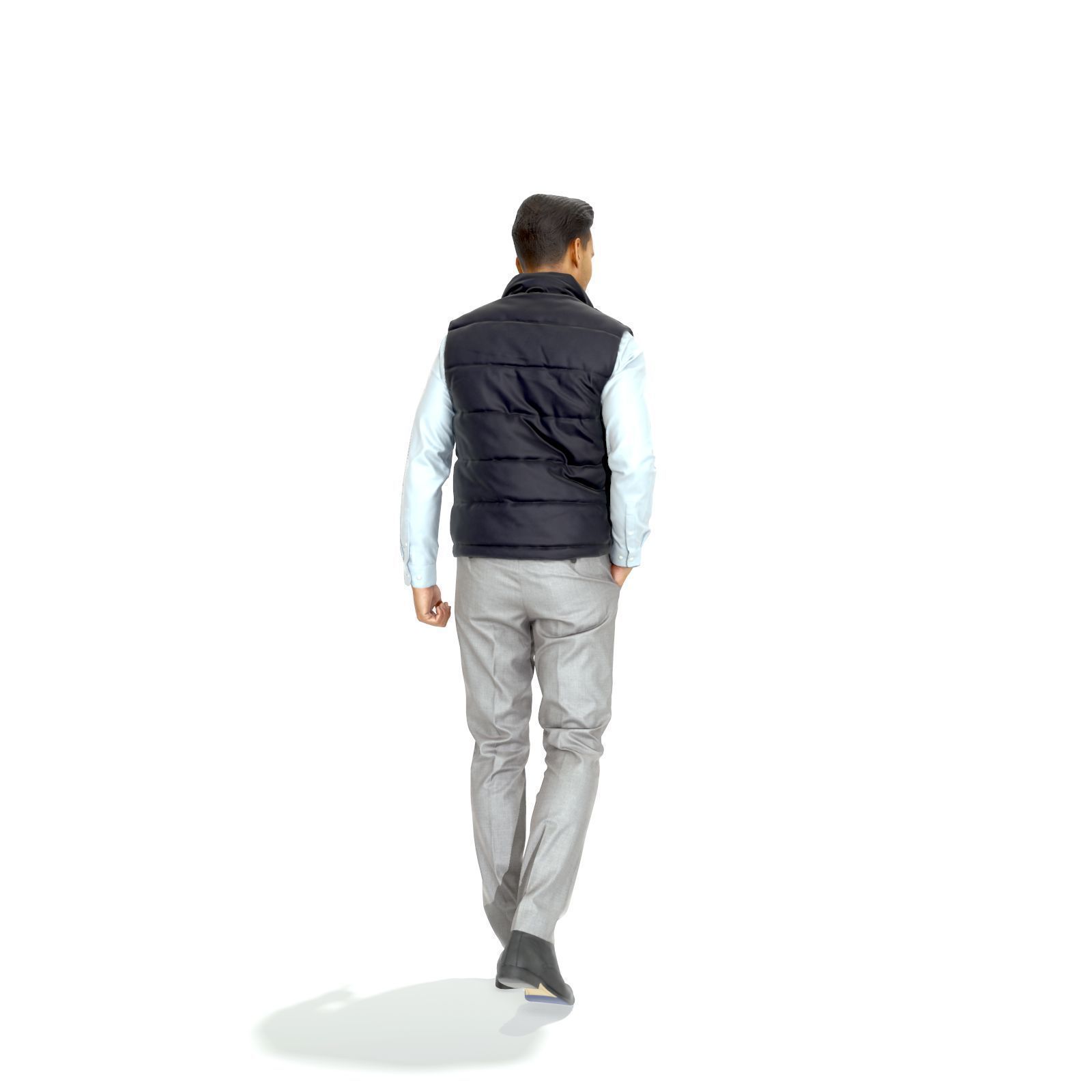 Standing Casual Man with Black Vest BMan0314-HD2-O01P01-S 3D model_39