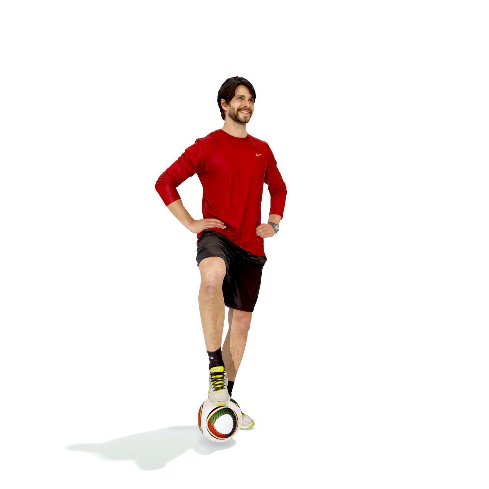 Football Player with Red T-Shirt SMan0312-HD2-O04P01-S 3D model_1