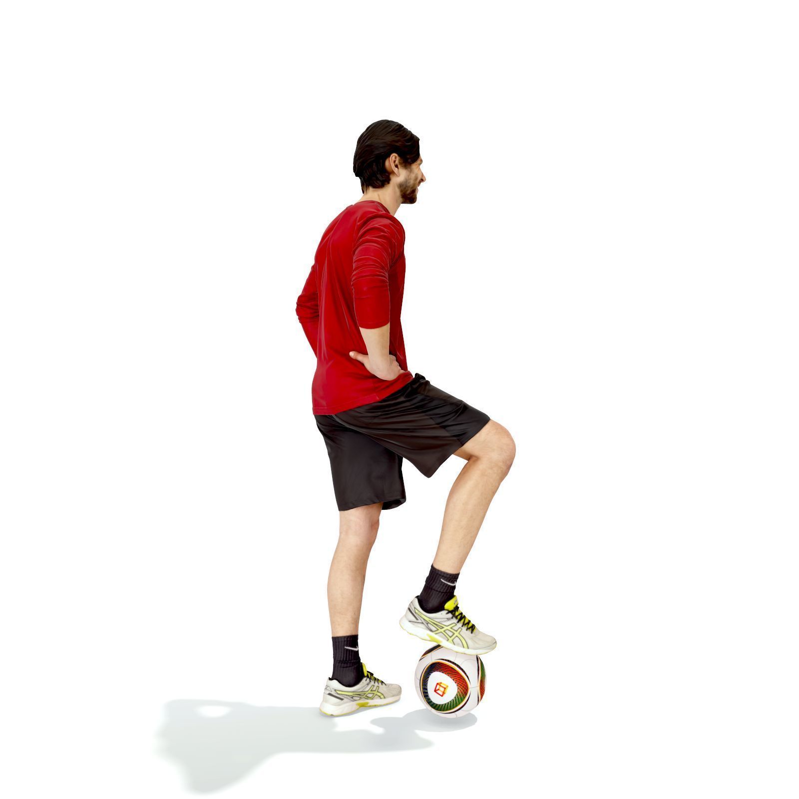 Football Player with Red T-Shirt SMan0312-HD2-O04P01-S 3D model_26
