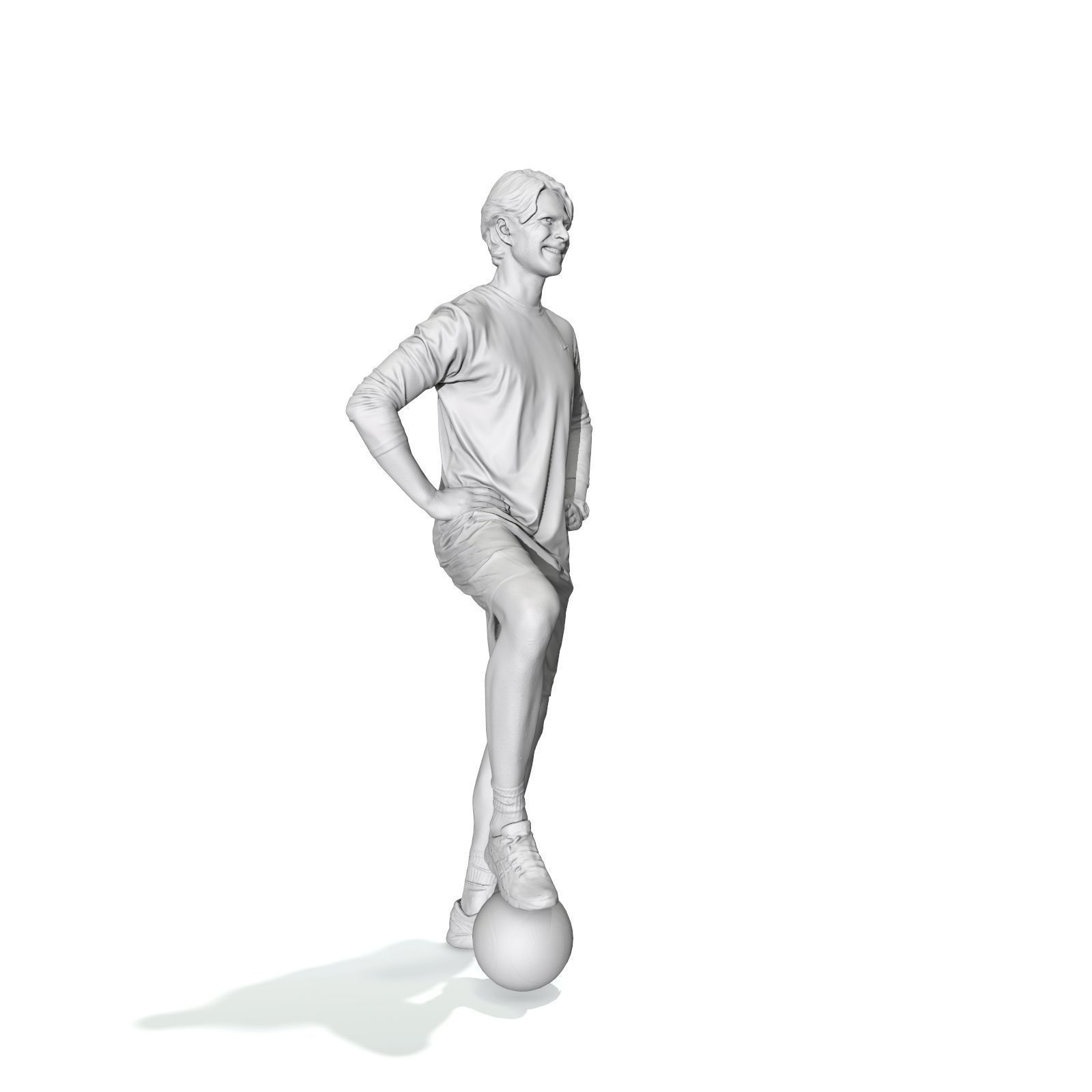 Football Player with Red T-Shirt SMan0312-HD2-O04P01-S 3D model_9