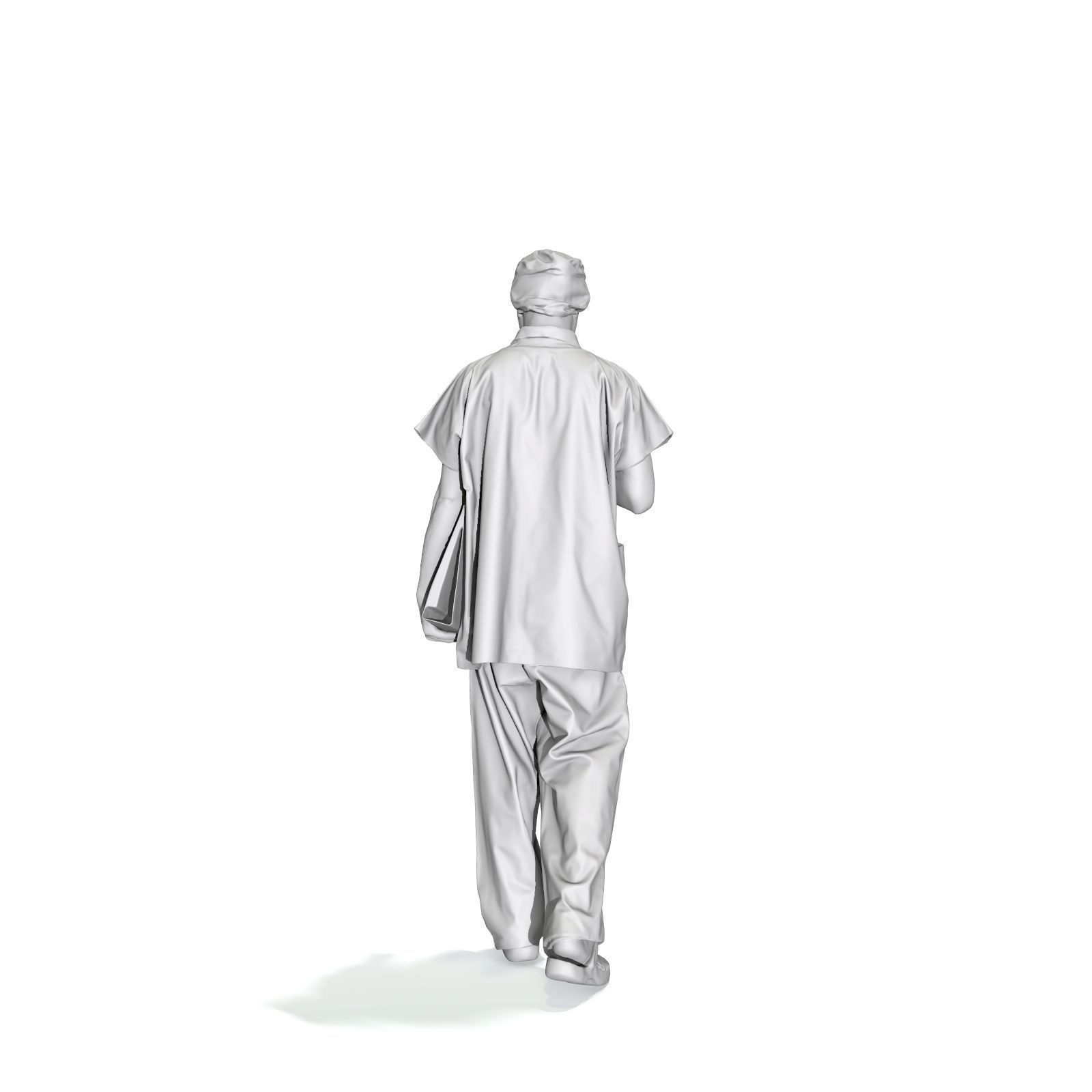 Doctor Walking Drinking Coffee Tea WMan0310-HD2-O02P01-S 3D model_39