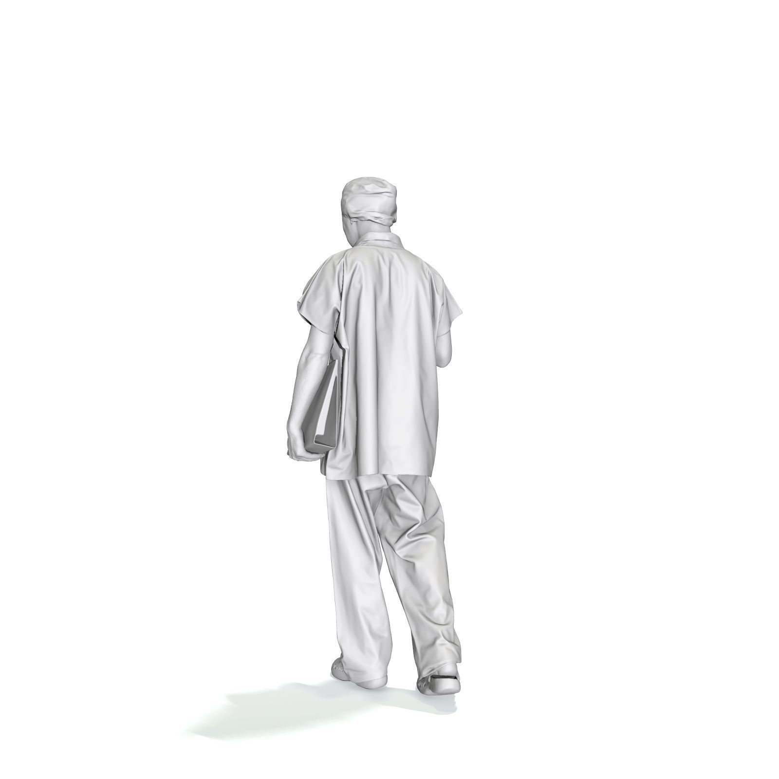 Doctor Walking Drinking Coffee Tea WMan0310-HD2-O02P01-S 3D model_38