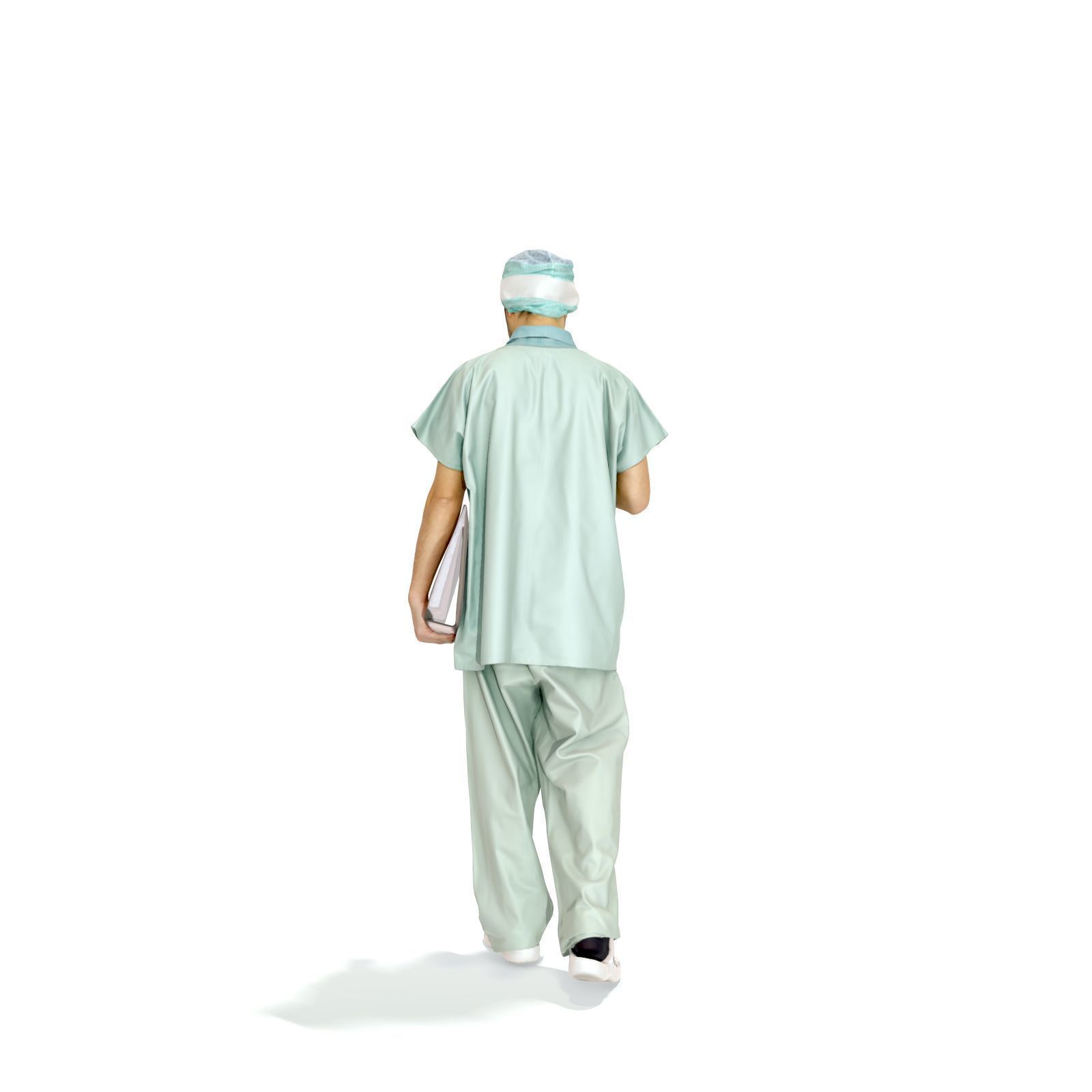 Doctor Walking Drinking Coffee Tea WMan0310-HD2-O02P01-S 3D model_50