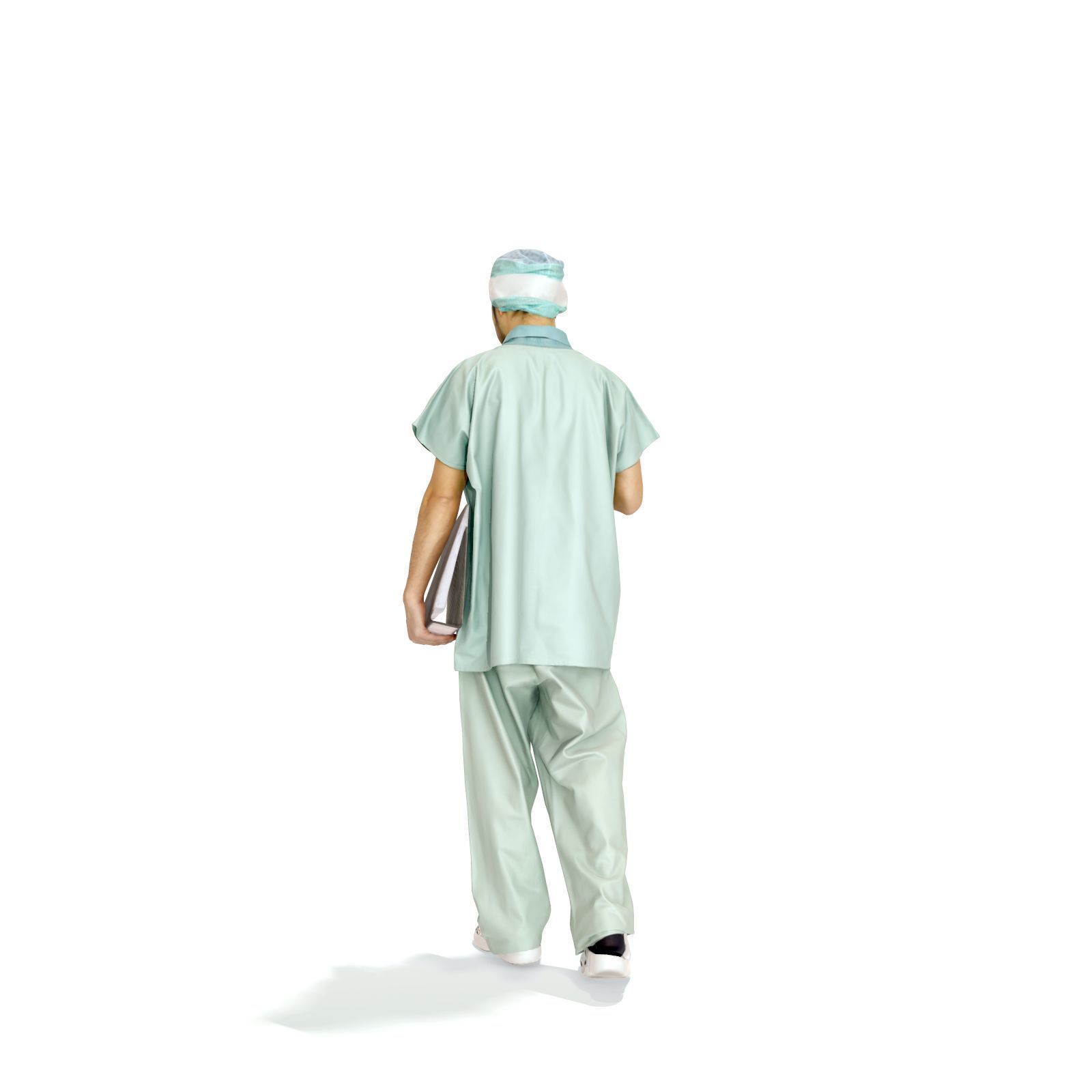 Doctor Walking Drinking Coffee Tea WMan0310-HD2-O02P01-S 3D model_30