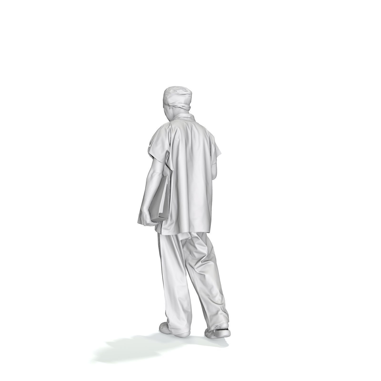 Doctor Walking Drinking Coffee Tea WMan0310-HD2-O02P01-S 3D model_64