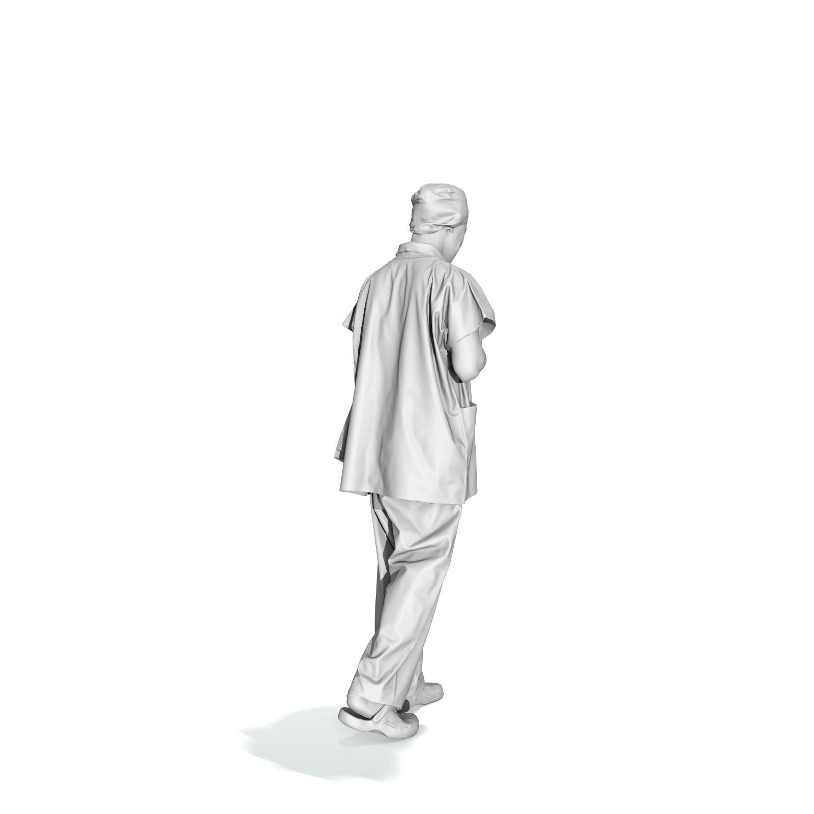 Doctor Walking Drinking Coffee Tea WMan0310-HD2-O02P01-S 3D model_10