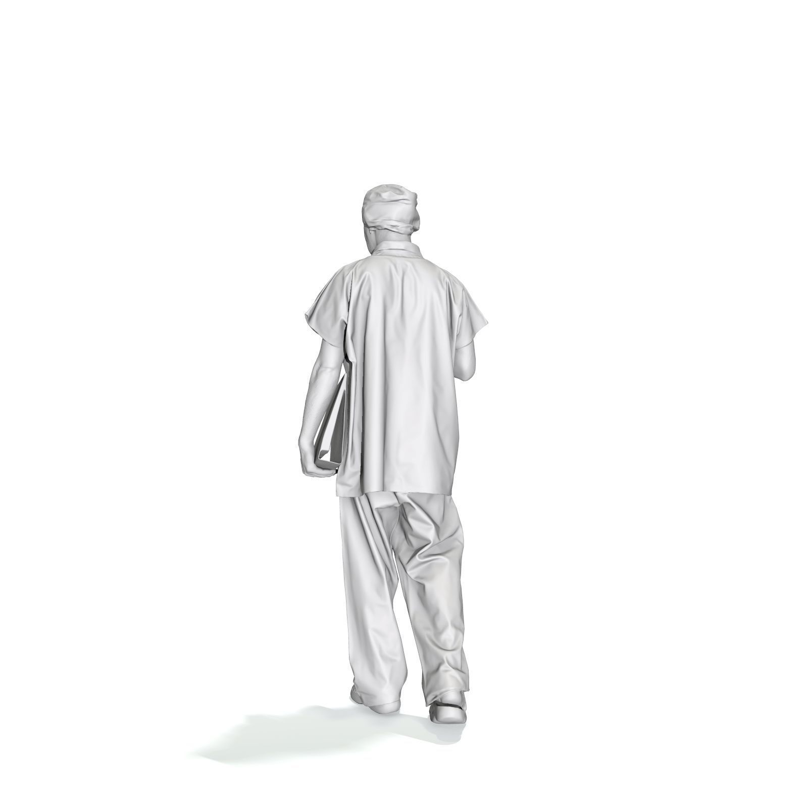 Doctor Walking Drinking Coffee Tea WMan0310-HD2-O02P01-S 3D model_70