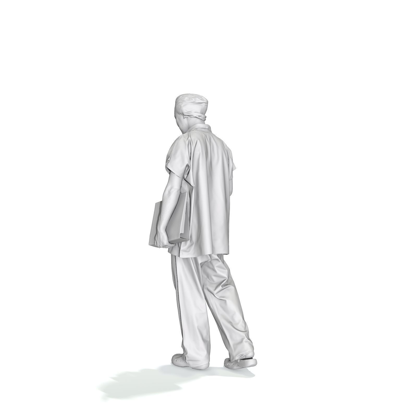 Doctor Walking Drinking Coffee Tea WMan0310-HD2-O02P01-S 3D model_57