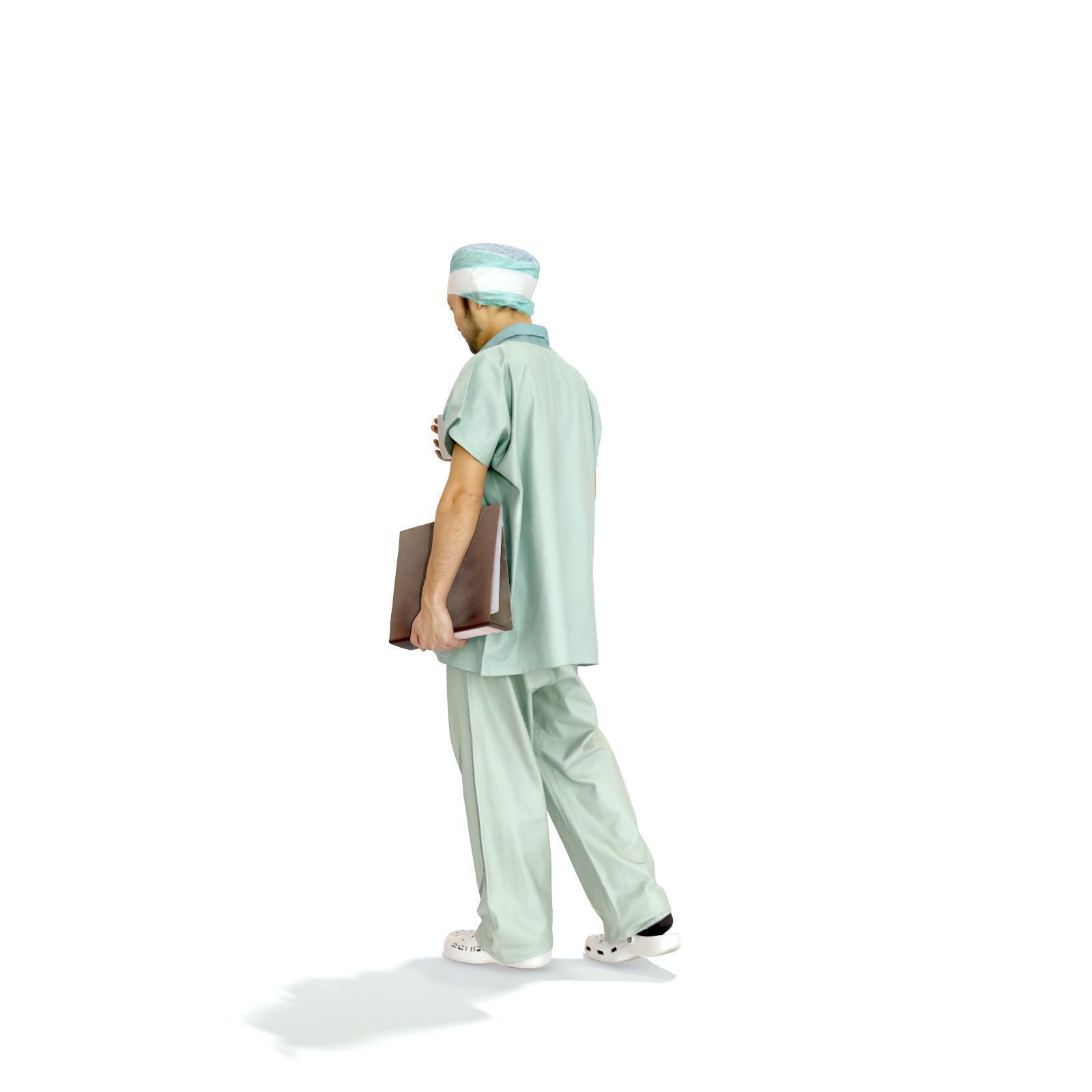 Doctor Walking Drinking Coffee Tea WMan0310-HD2-O02P01-S 3D model_43